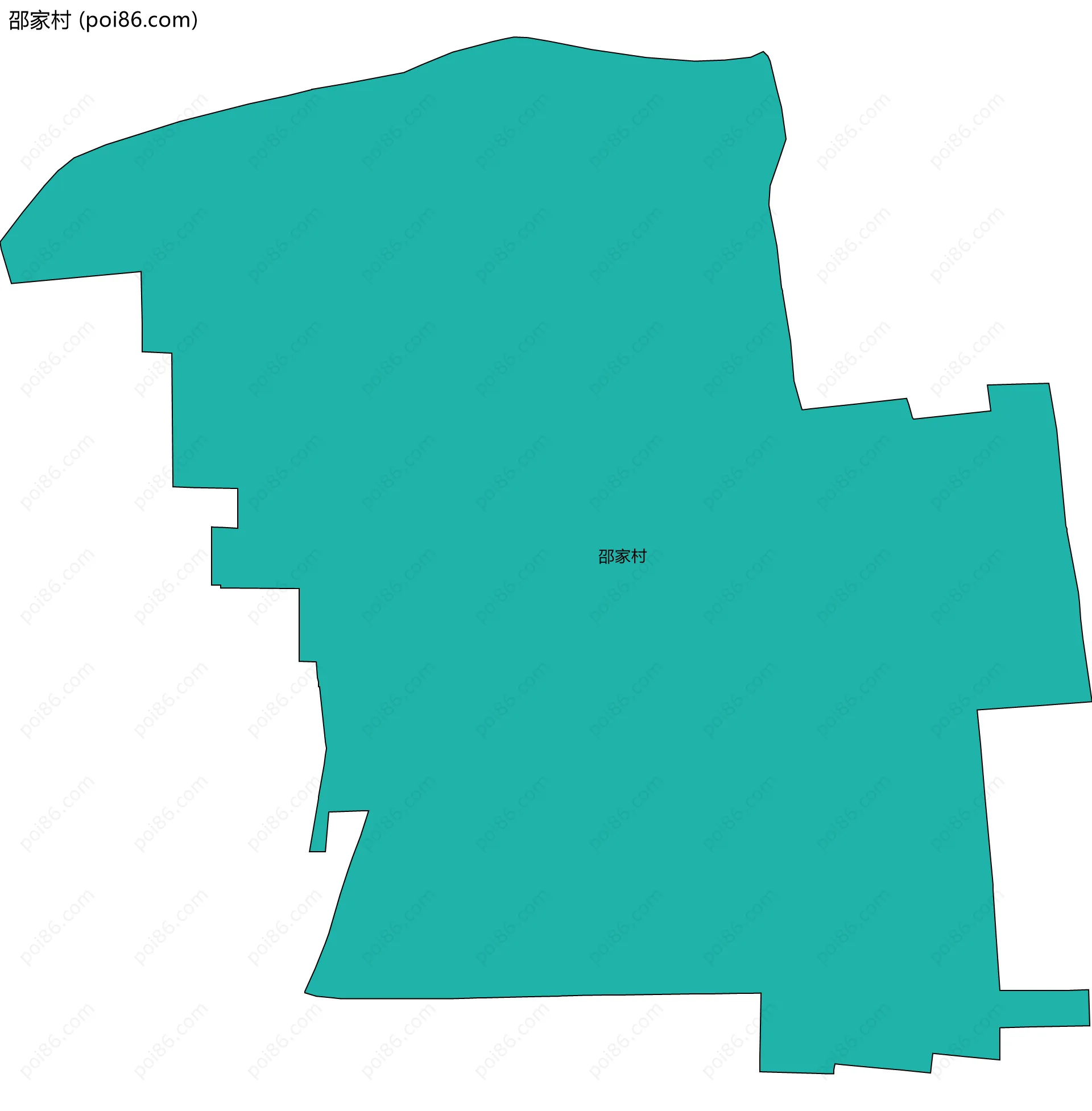 邵家村边界地图