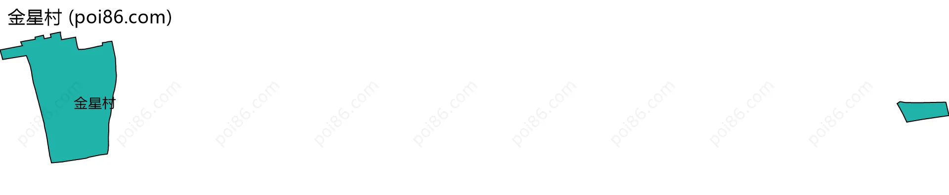 金星村边界地图