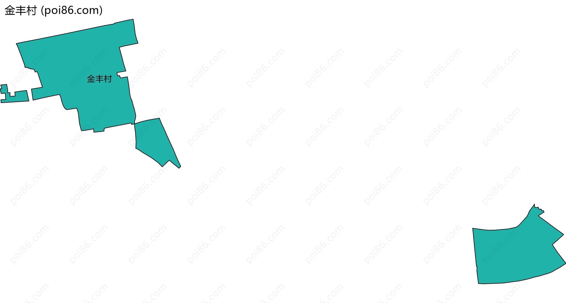 金丰村边界地图