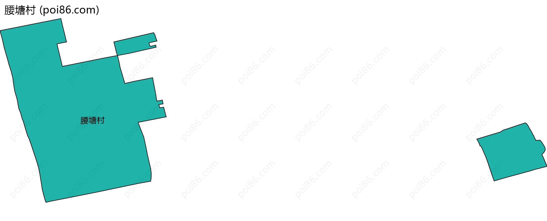 腰塘村边界地图