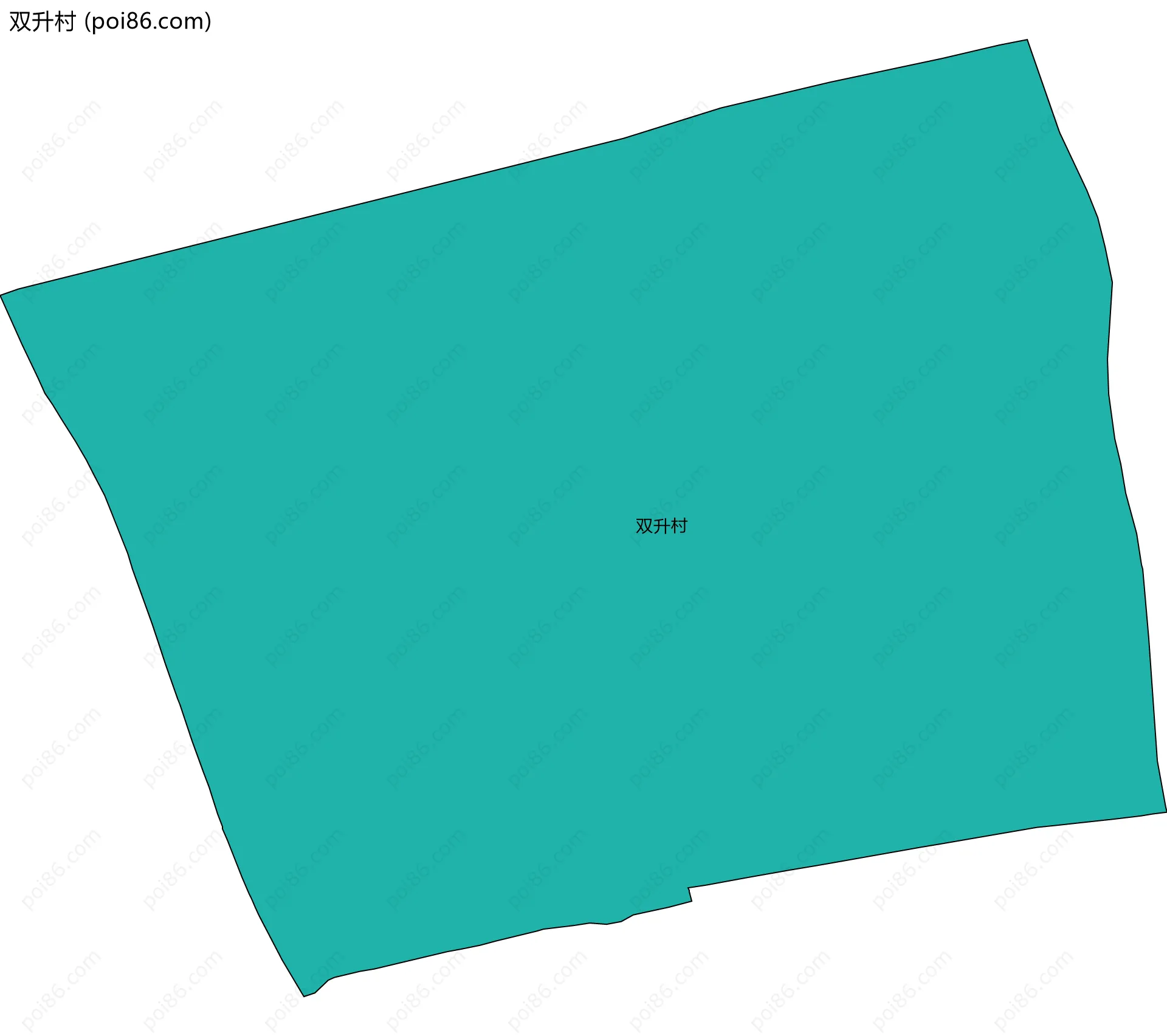 双升村边界地图
