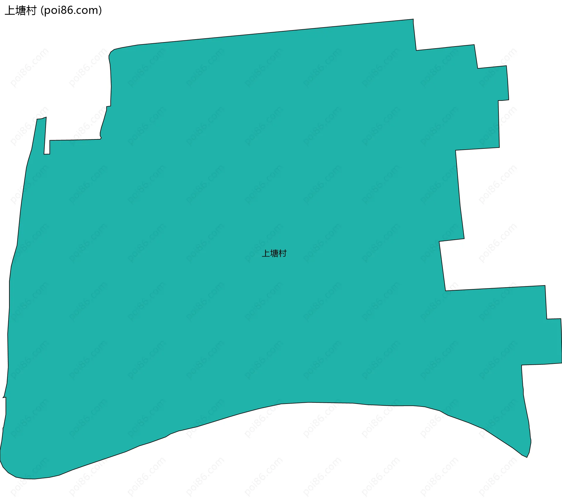上塘村边界地图