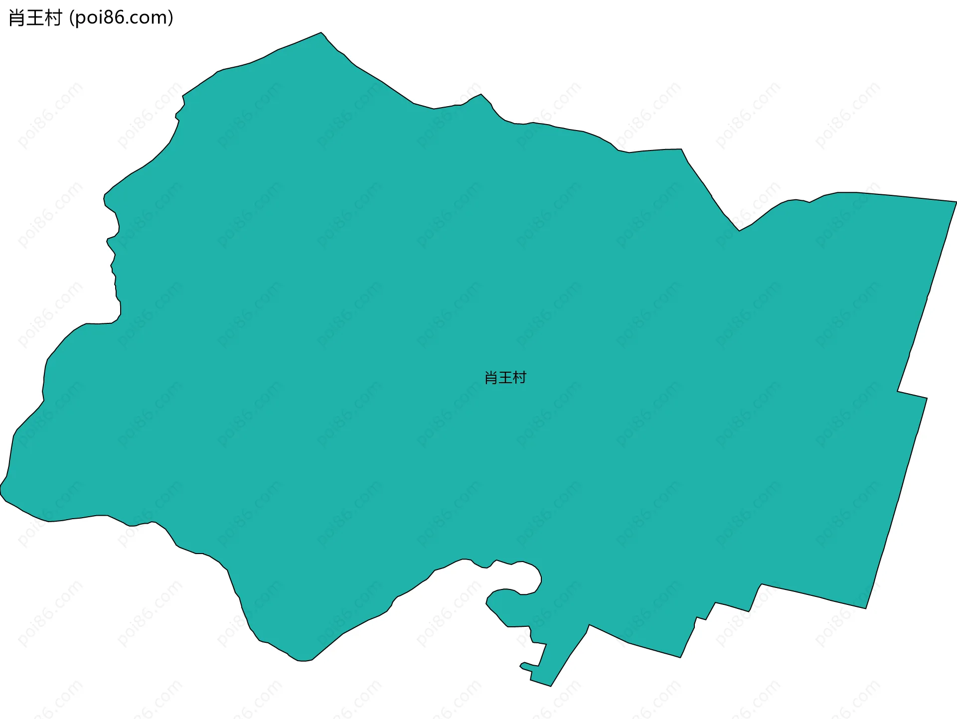 肖王村边界地图