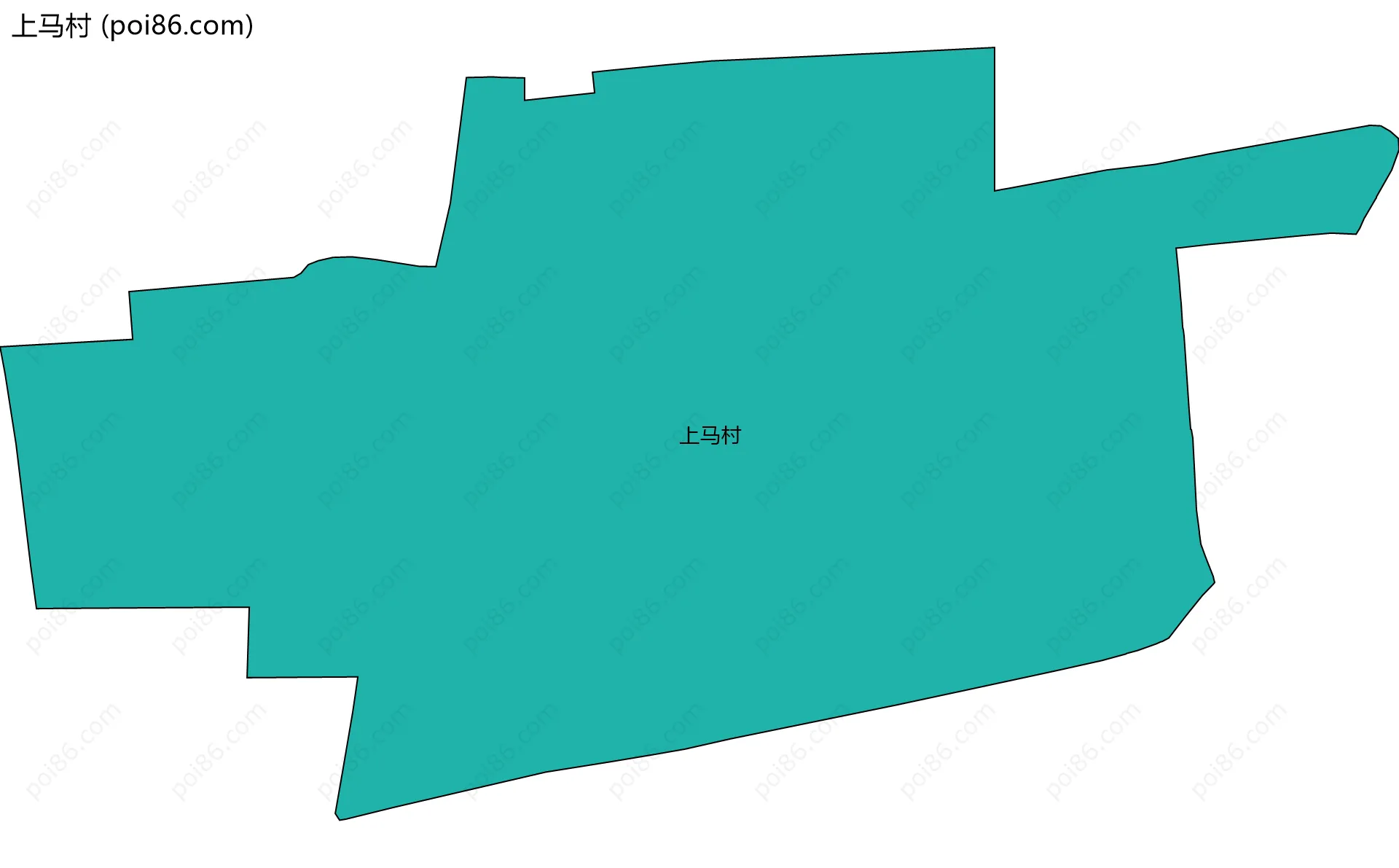 上马村边界地图