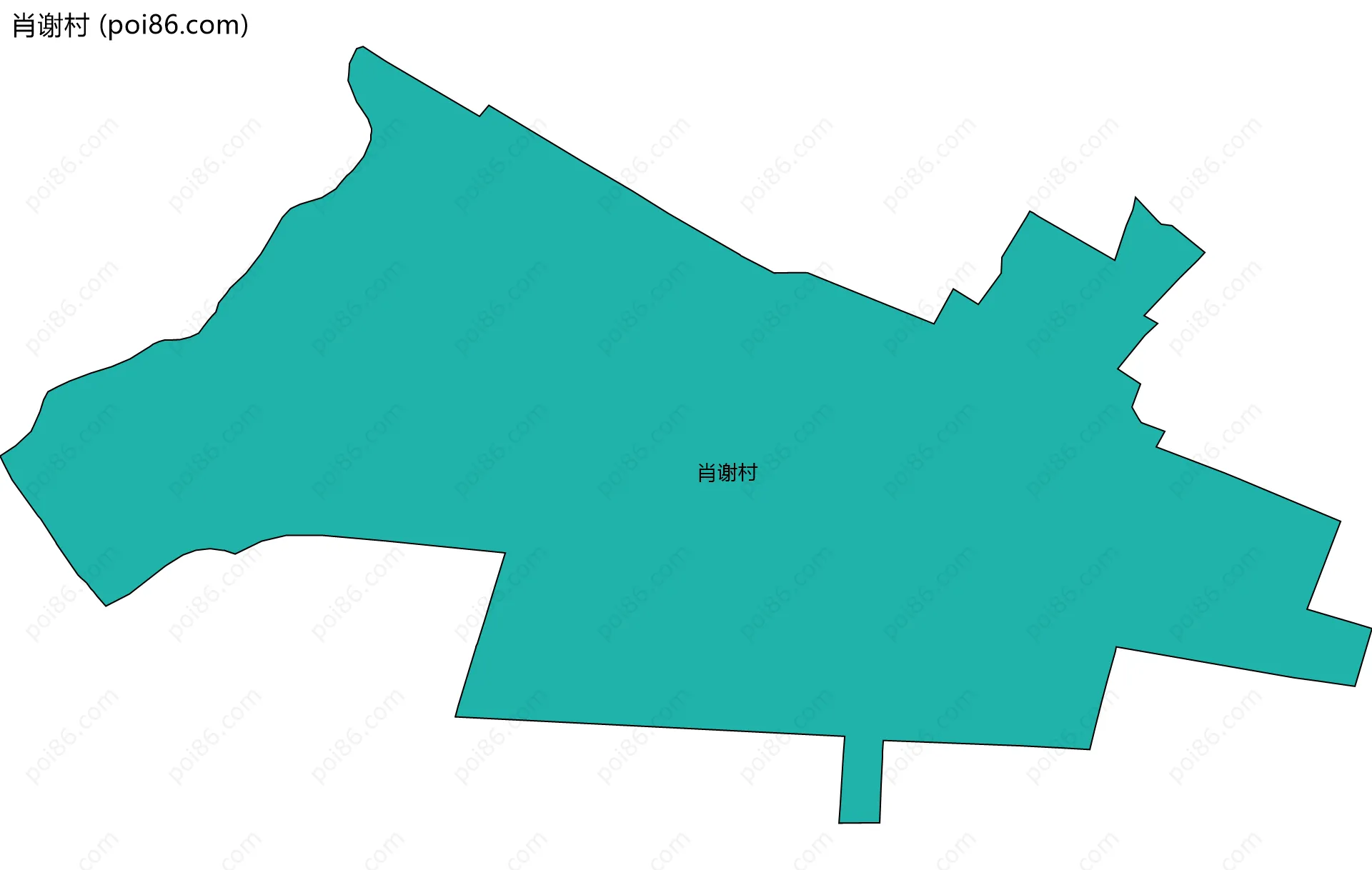 肖谢村边界地图