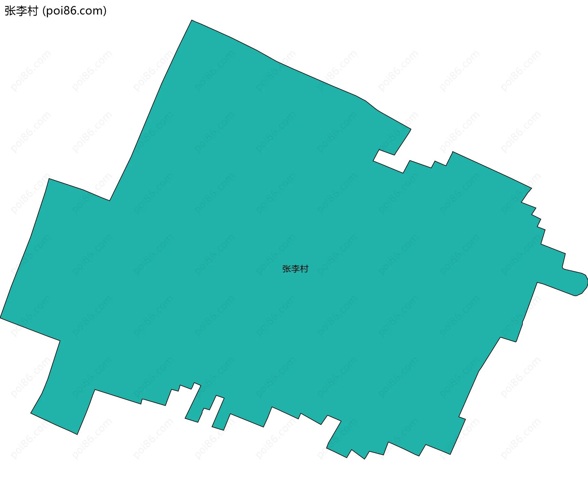 张李村边界地图