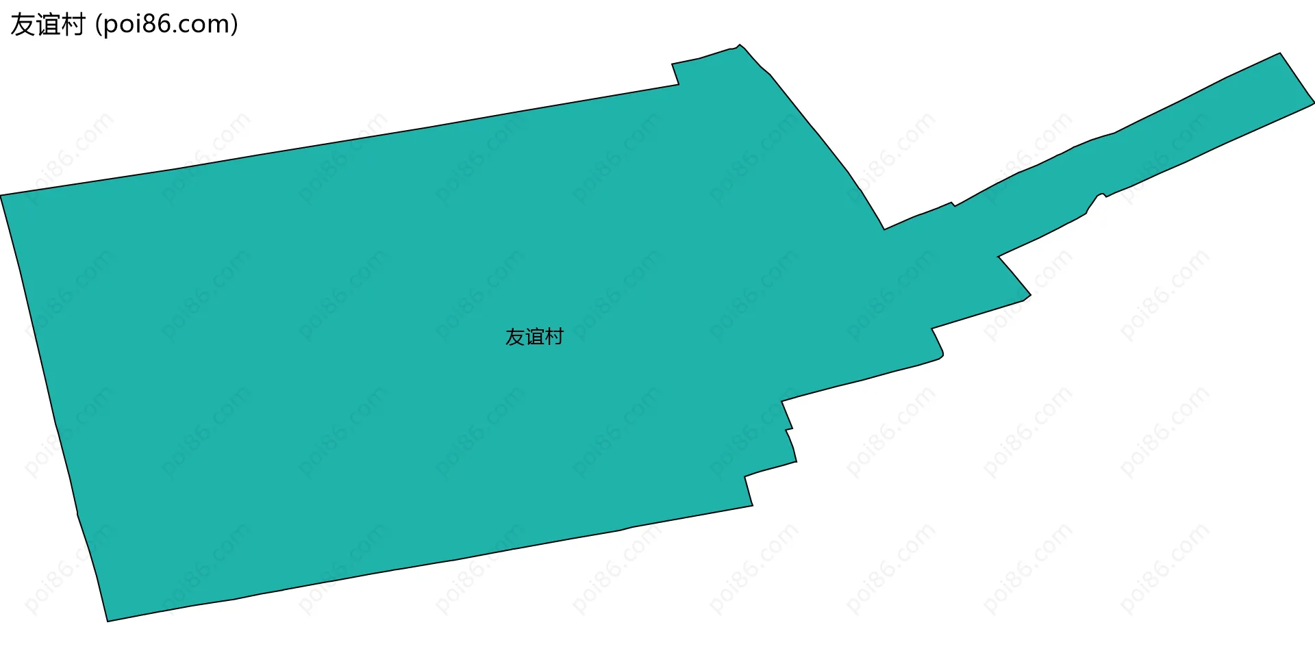 友谊村边界地图