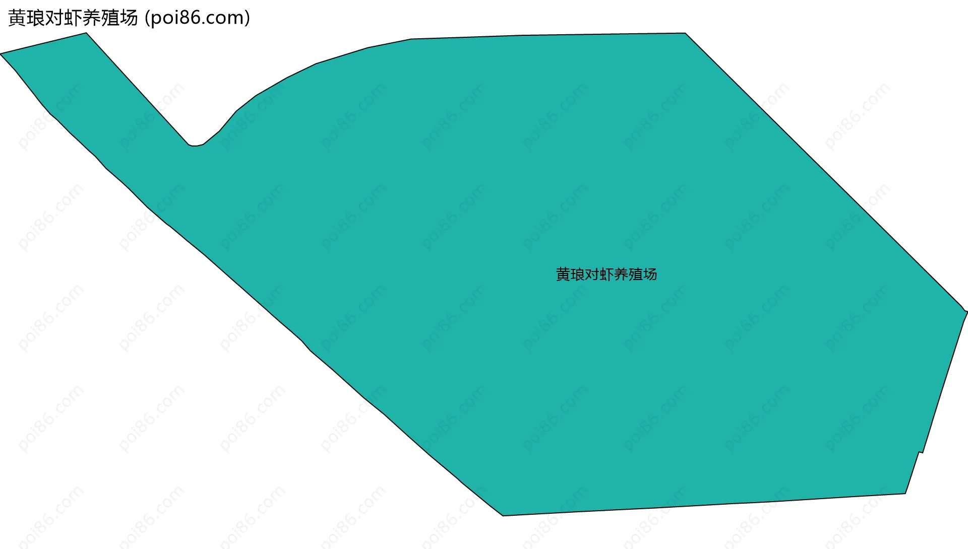 黄琅对虾养殖场边界地图