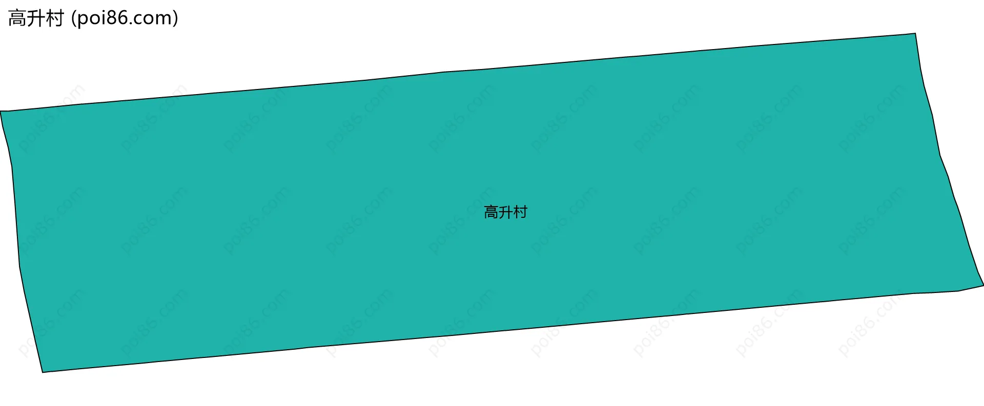 高升村边界地图