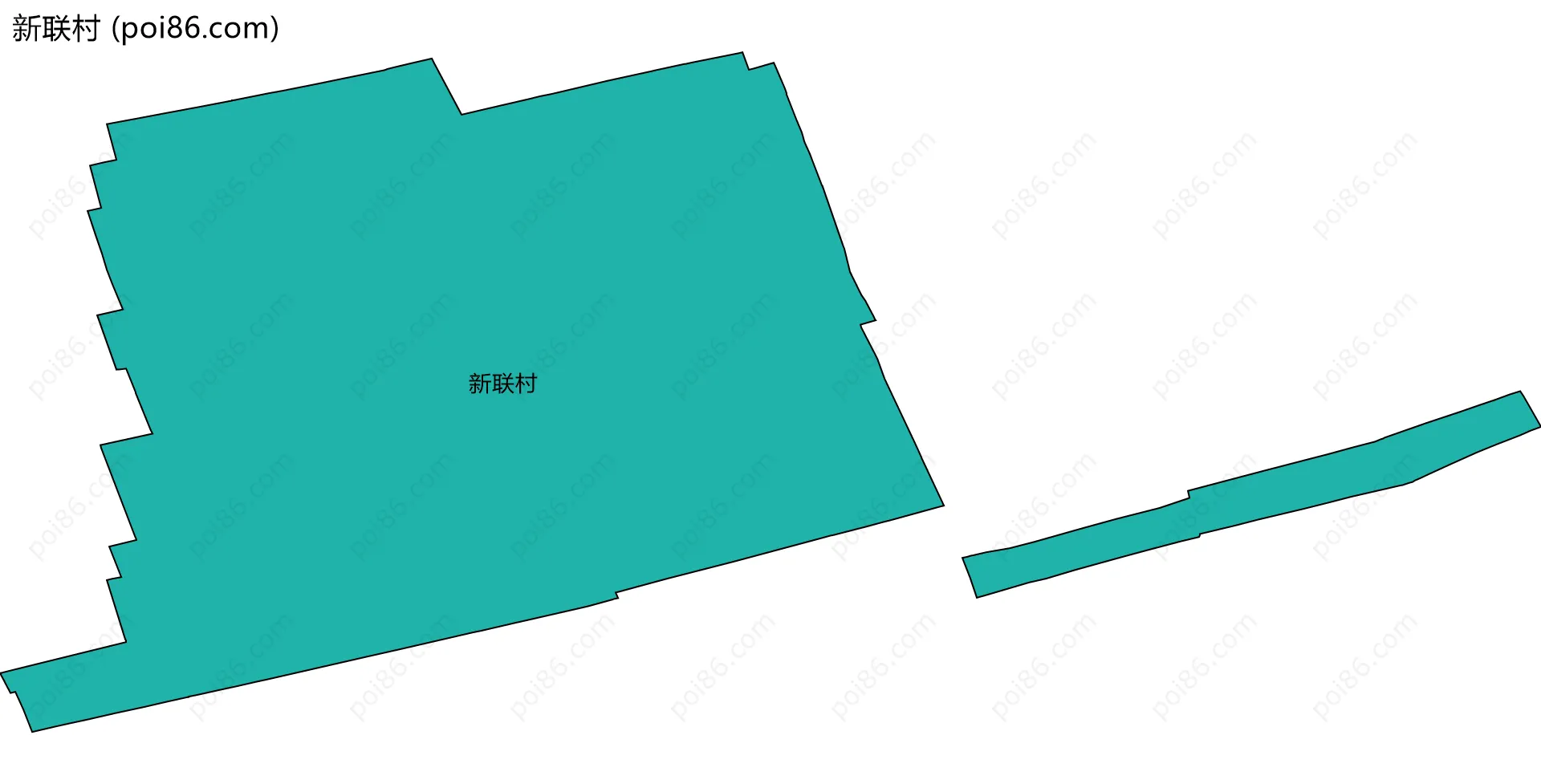 新联村边界地图