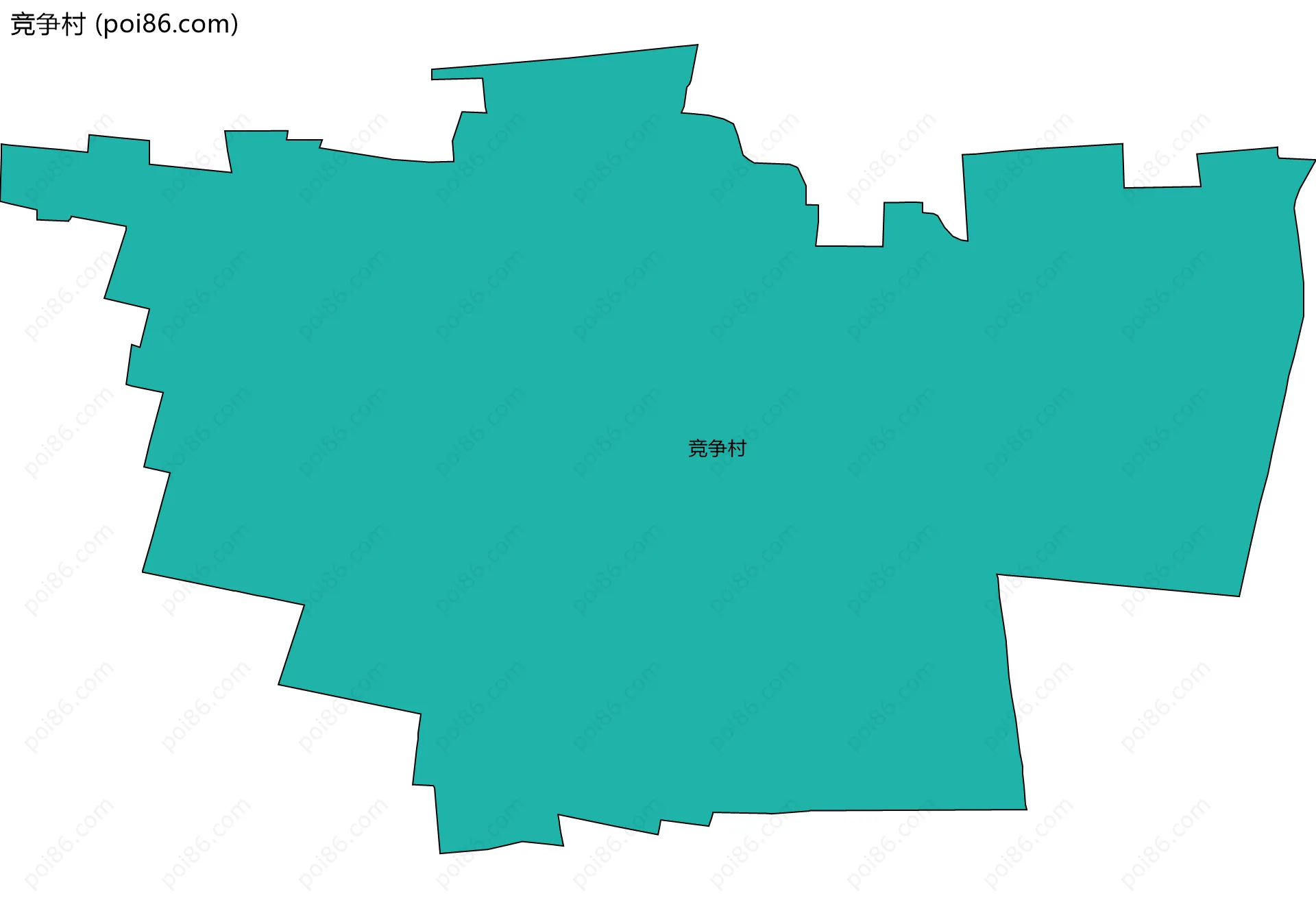 竞争村边界地图