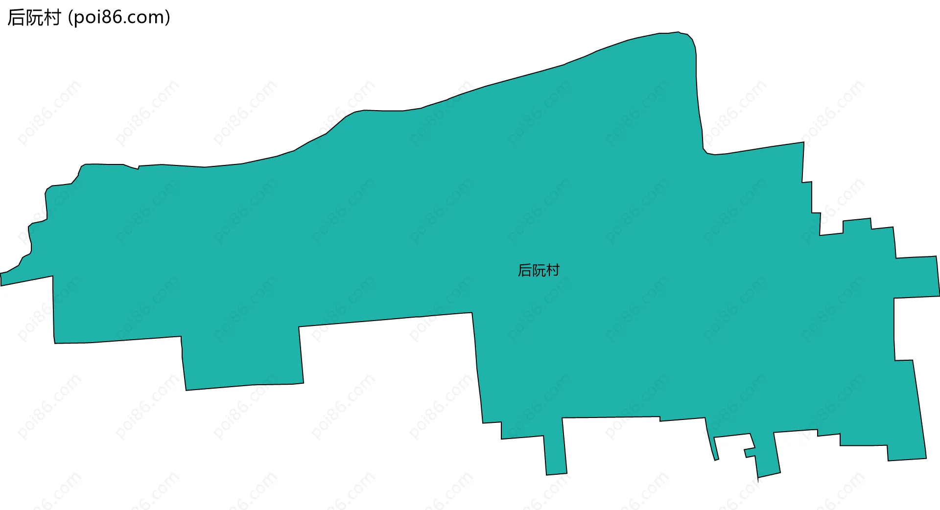 后阮村边界地图