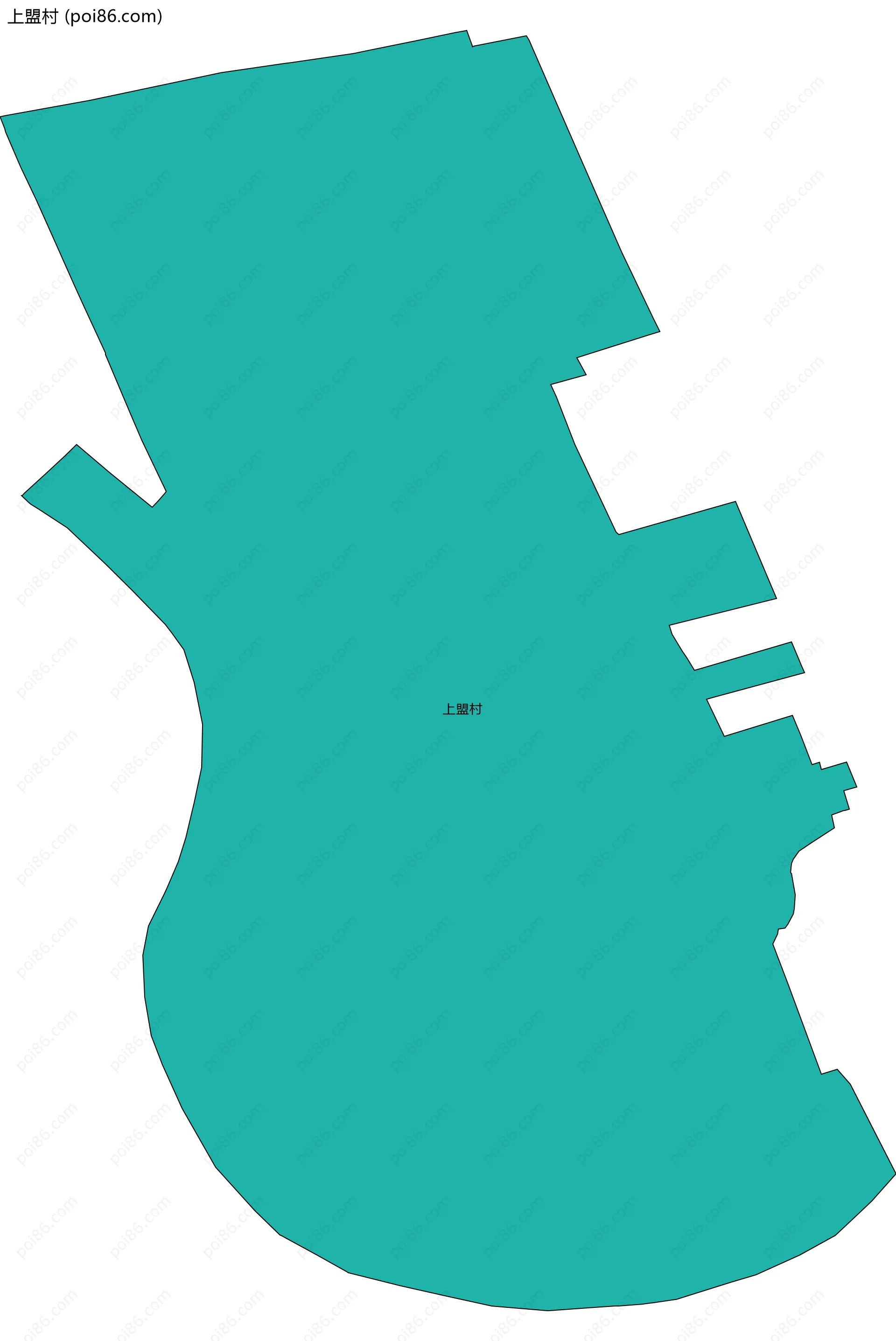 上盟村边界地图