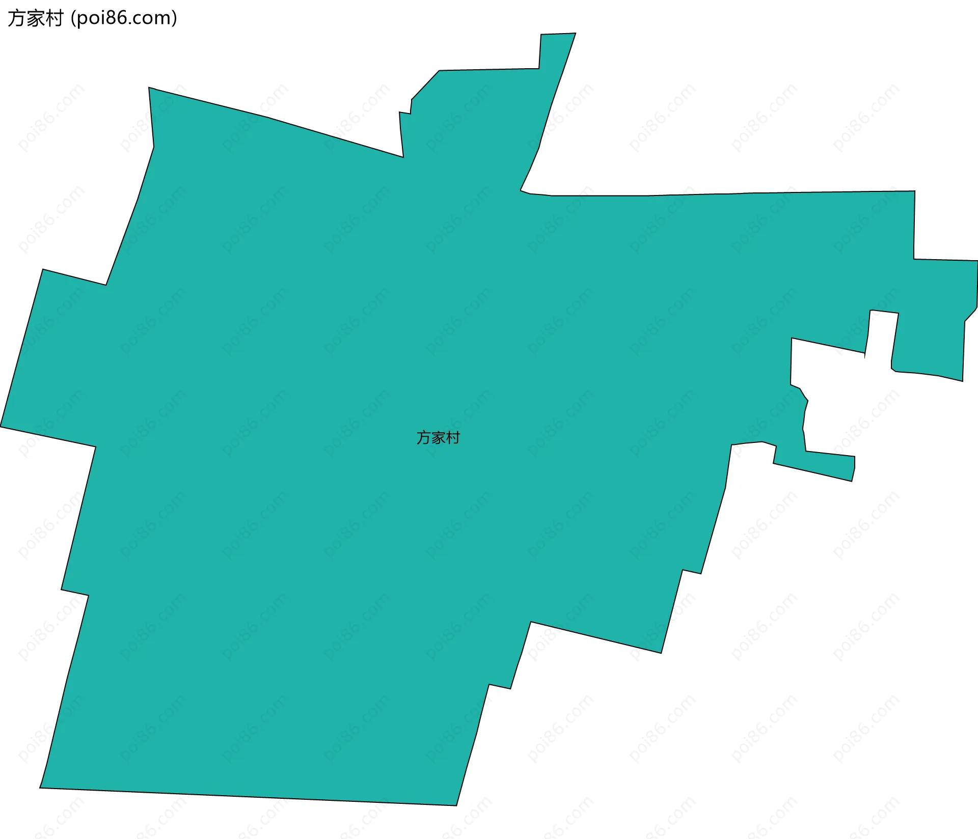 方家村边界地图