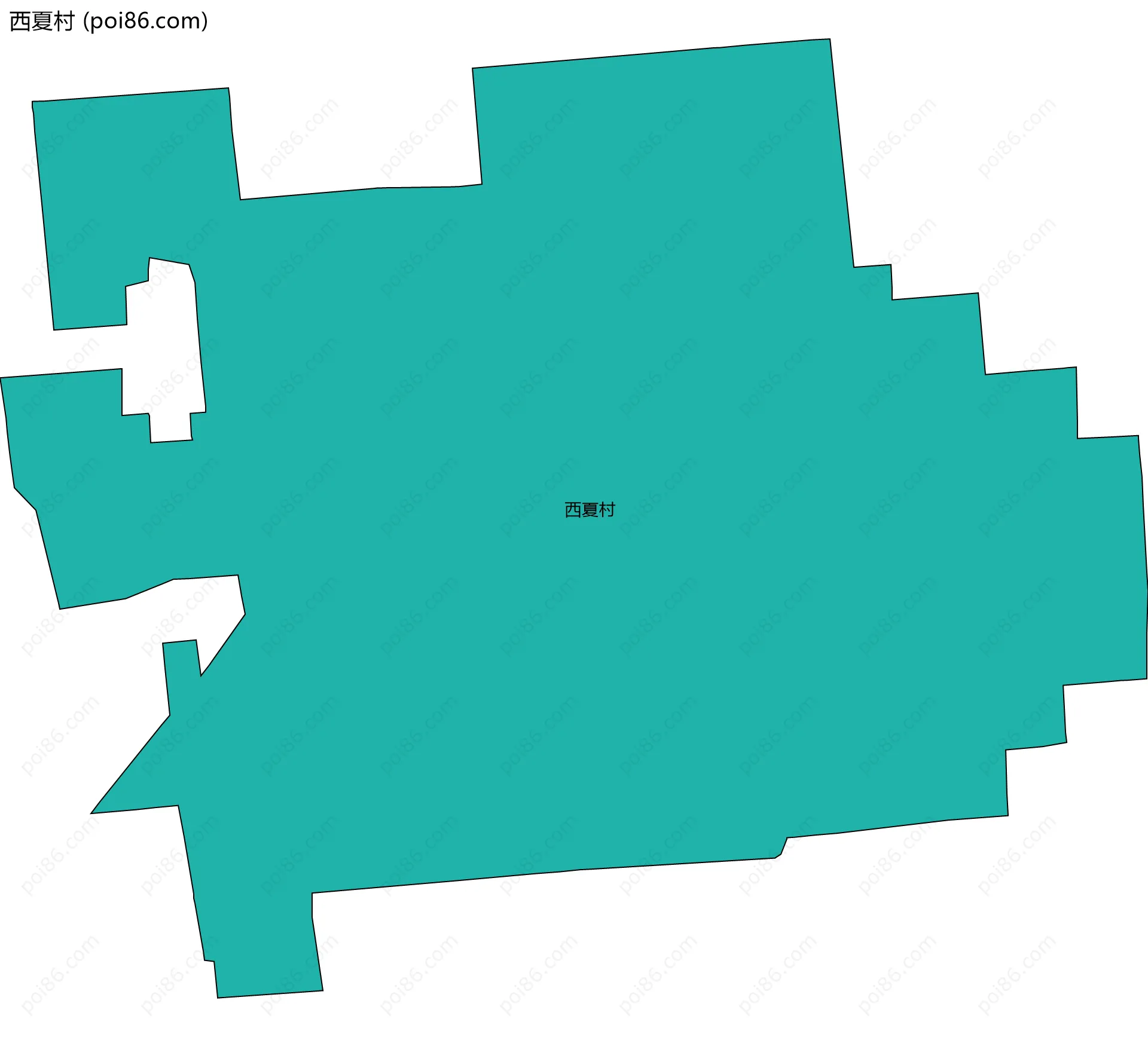 西夏村边界地图