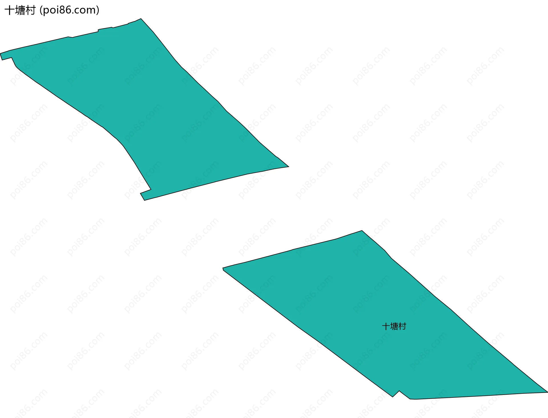 十塘村边界地图