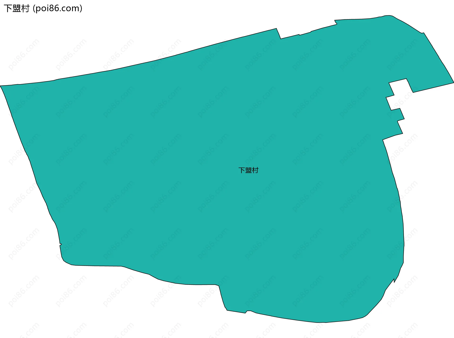 下盟村边界地图