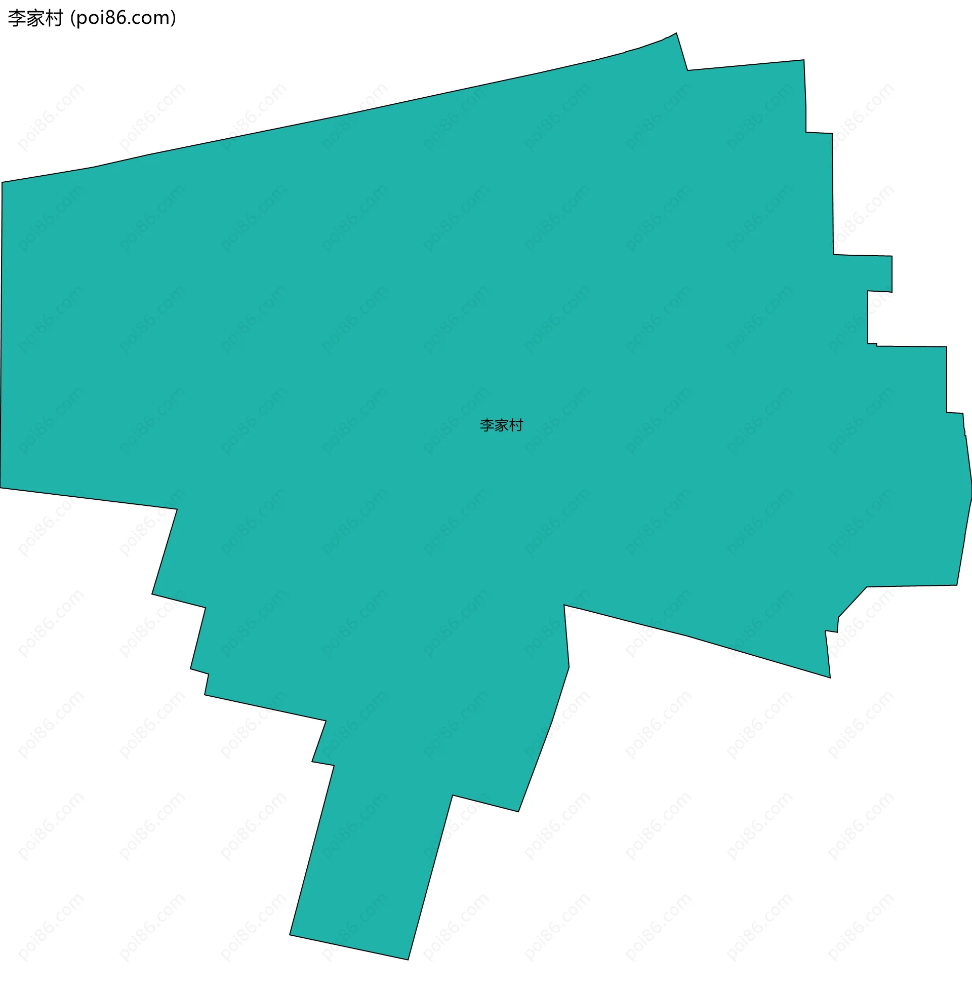 李家村边界地图