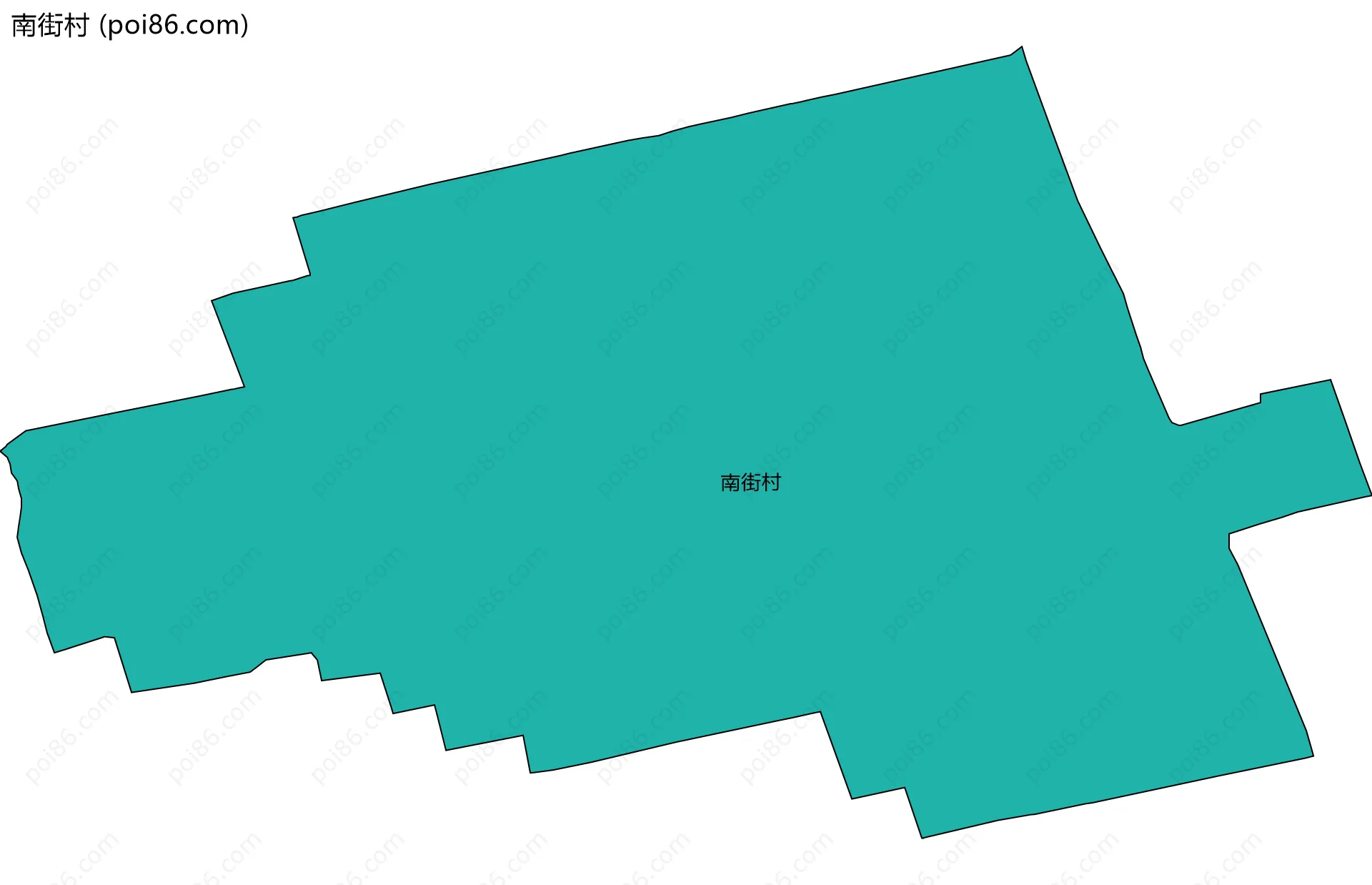 南街村边界地图