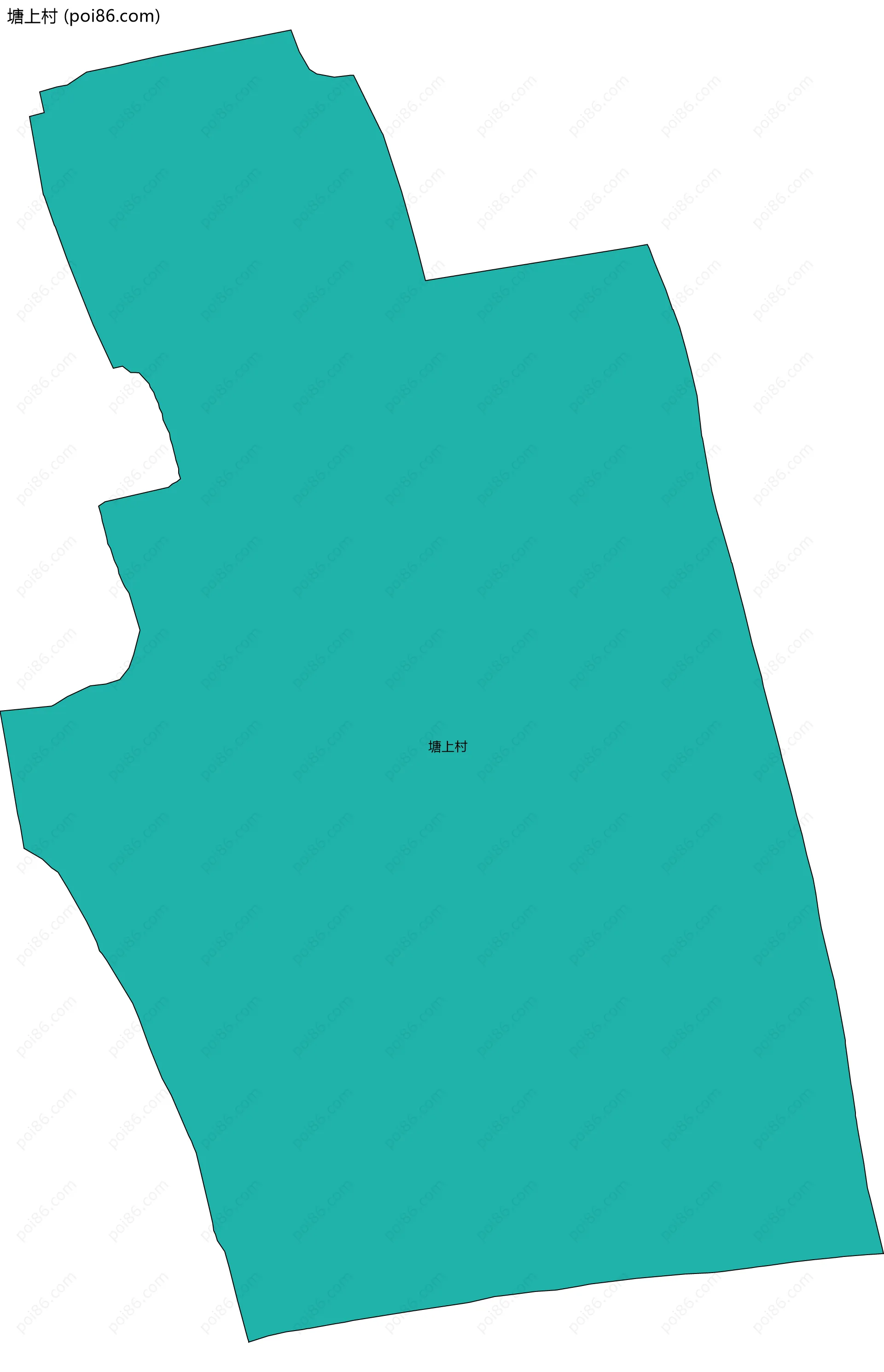 塘上村边界地图