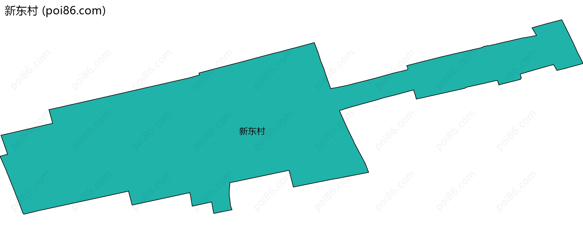 新东村边界地图