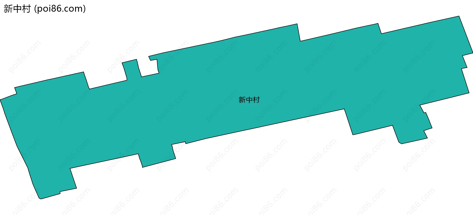 新中村边界地图