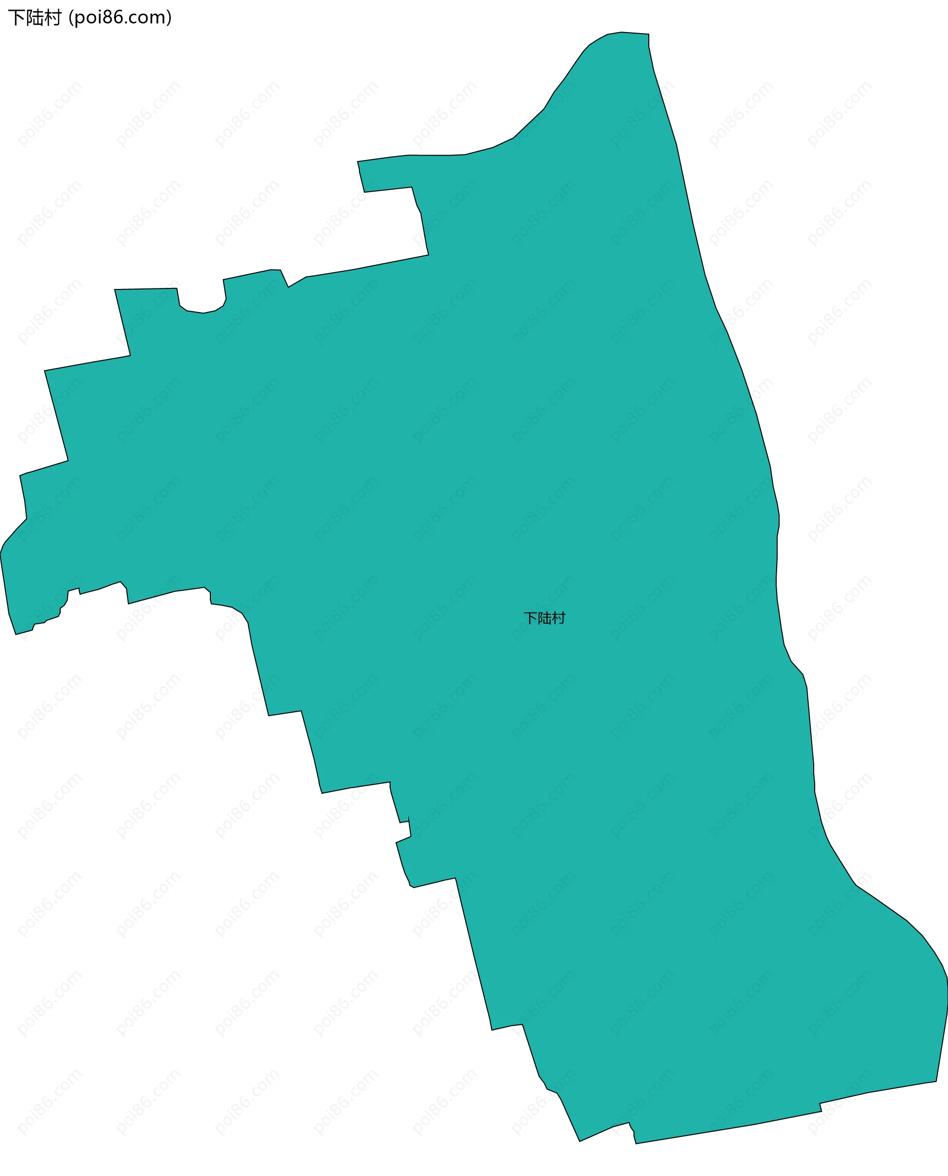 下陆村边界地图