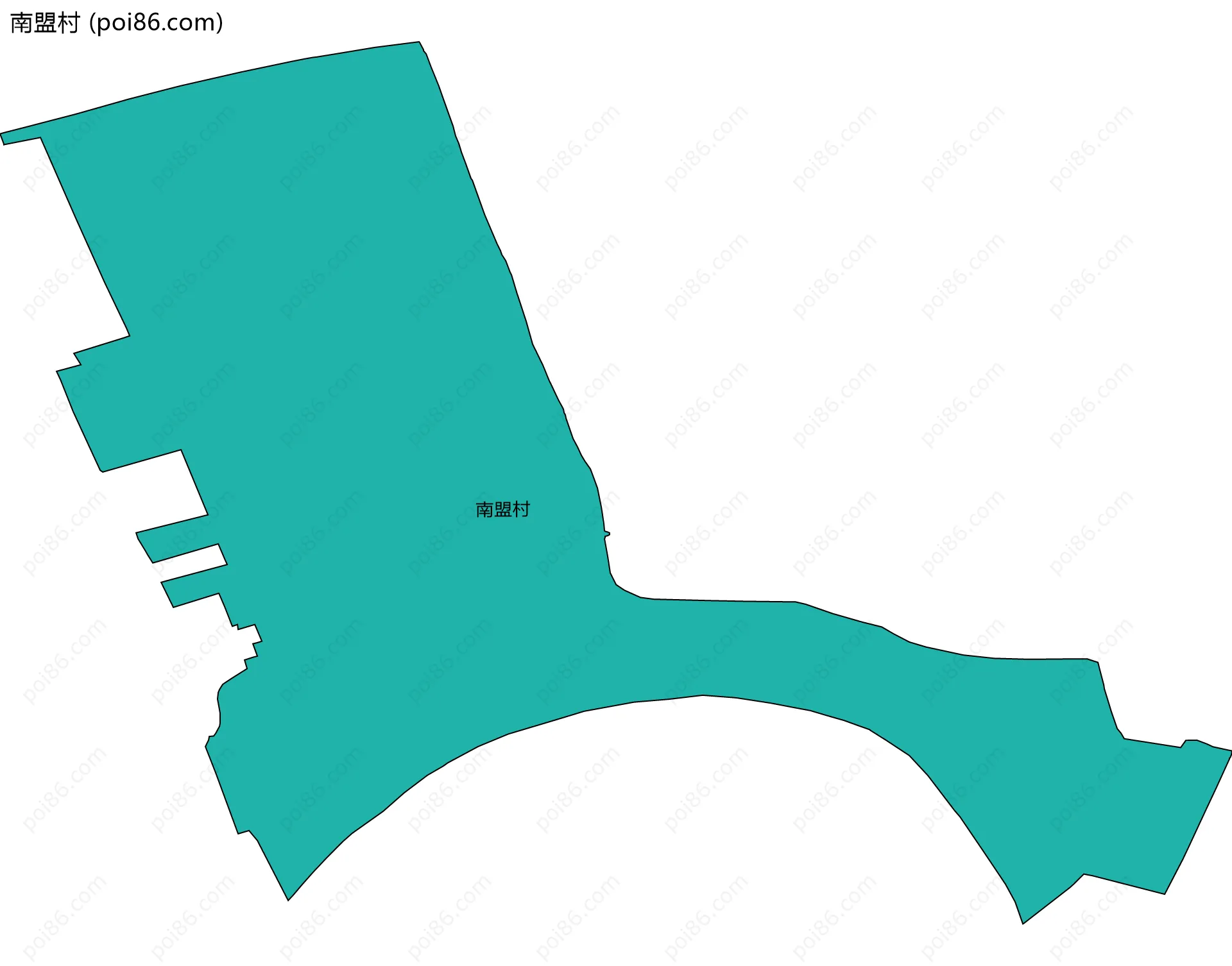 南盟村边界地图