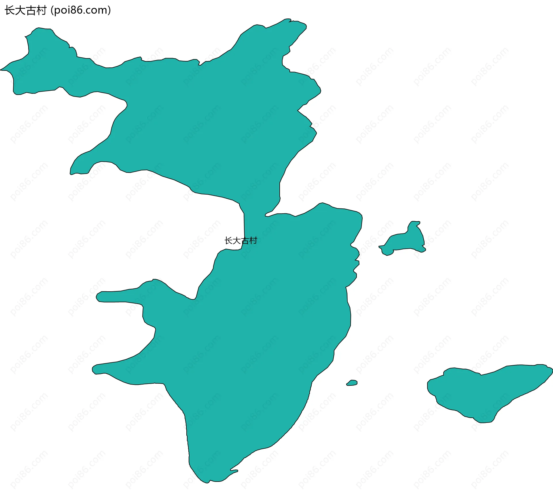 长大古村边界地图