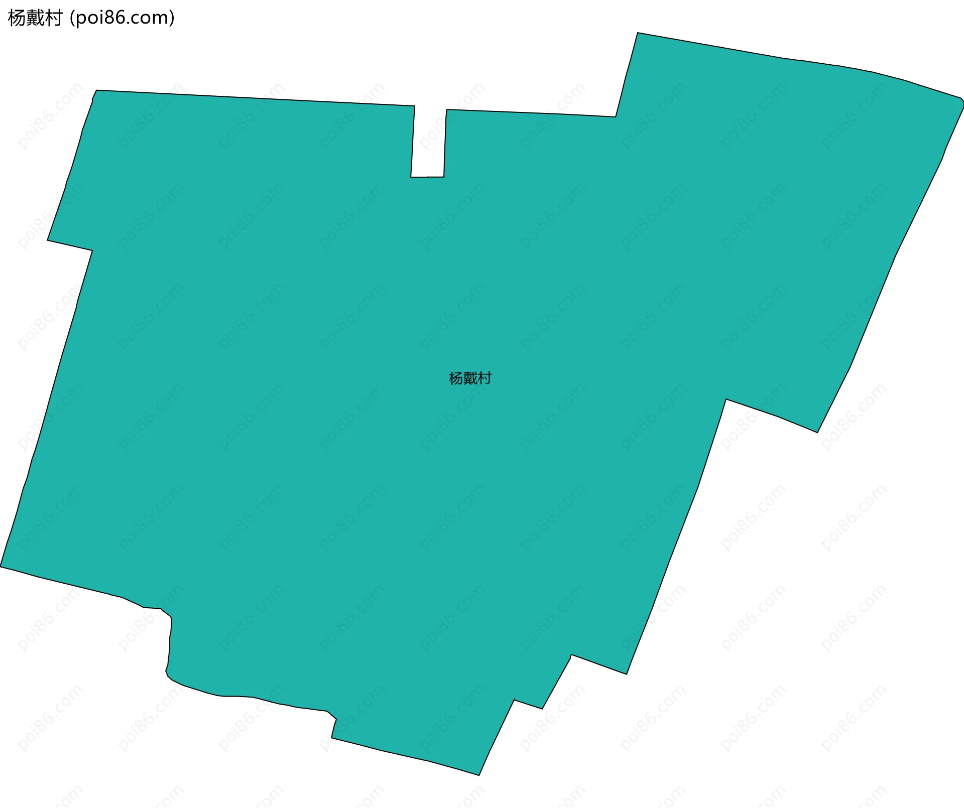 杨戴村边界地图