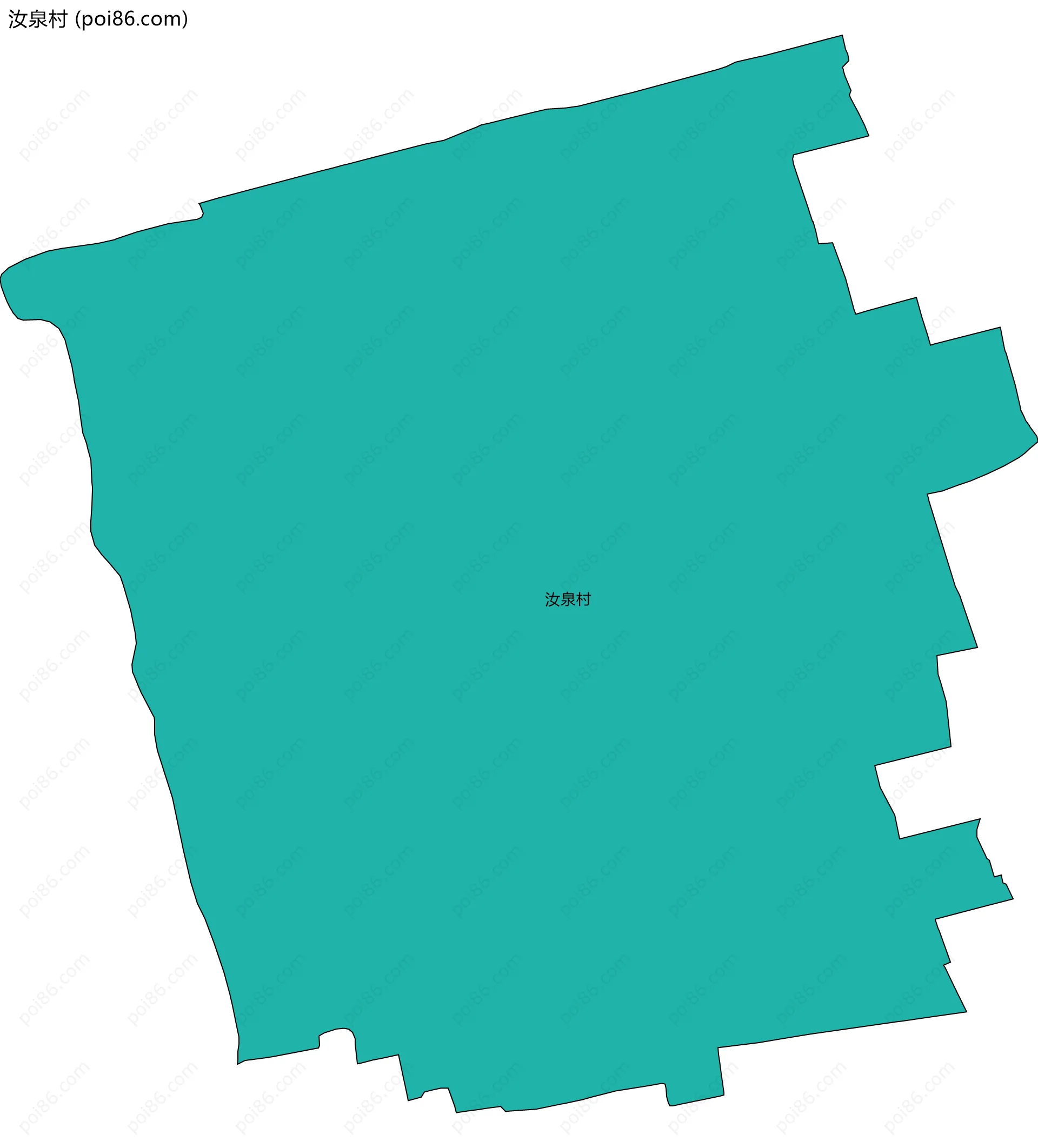 汝泉村边界地图