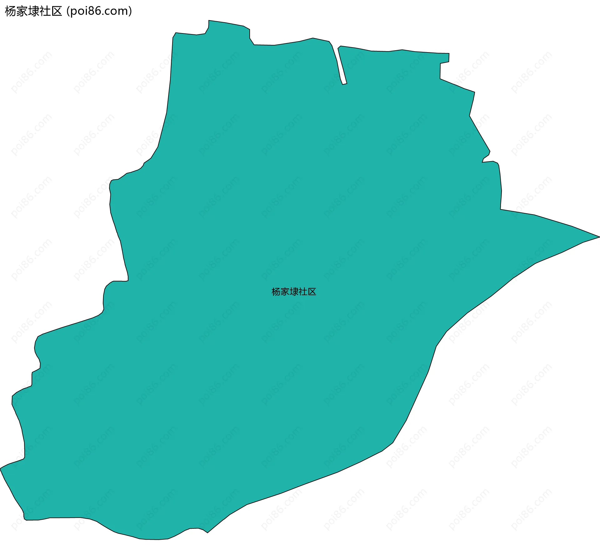 杨家埭社区边界地图