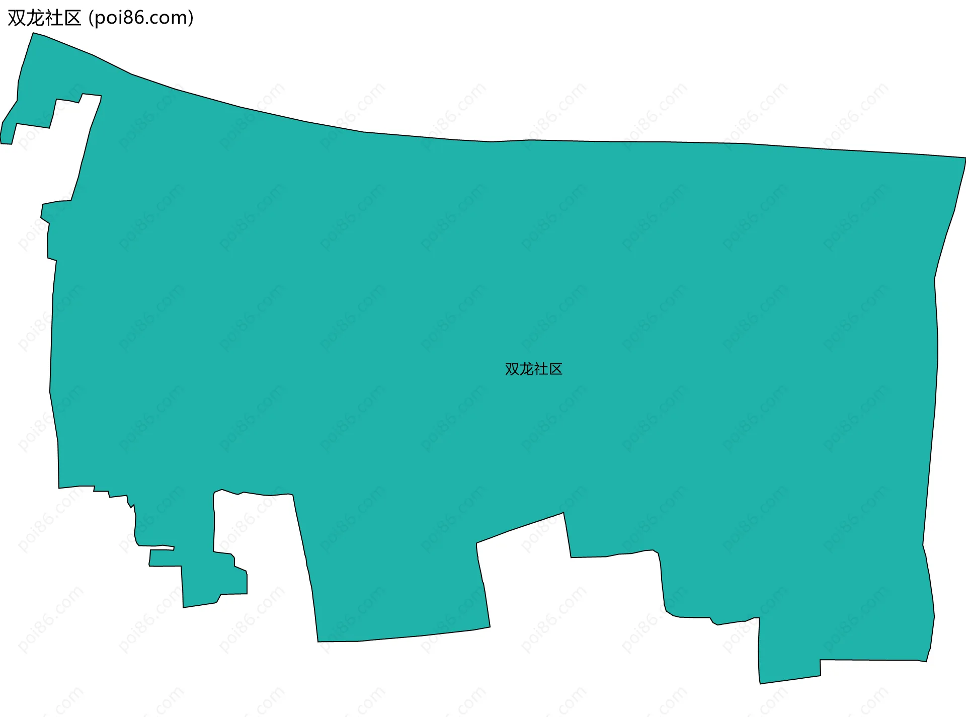 双龙社区边界地图