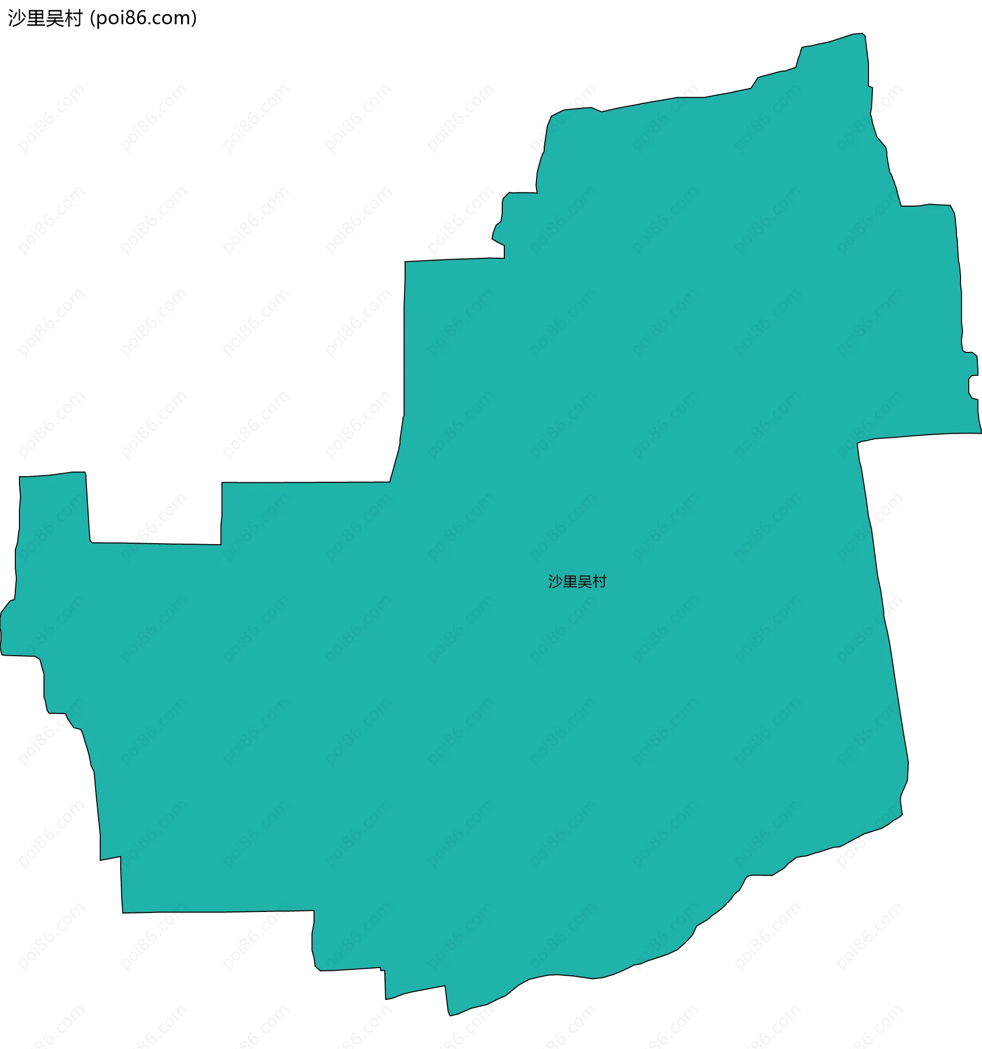 沙里吴村边界地图