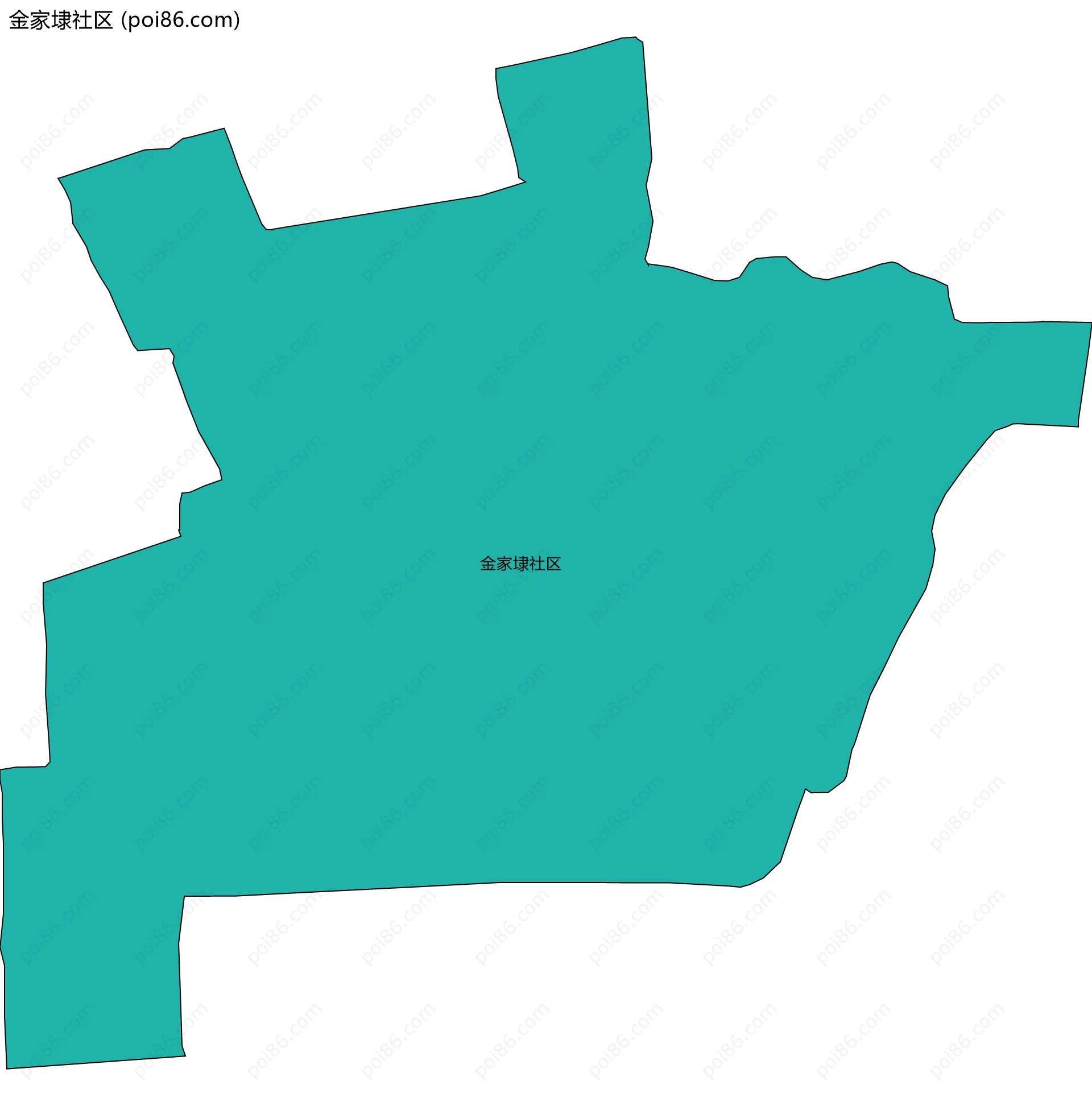 金家埭社区边界地图