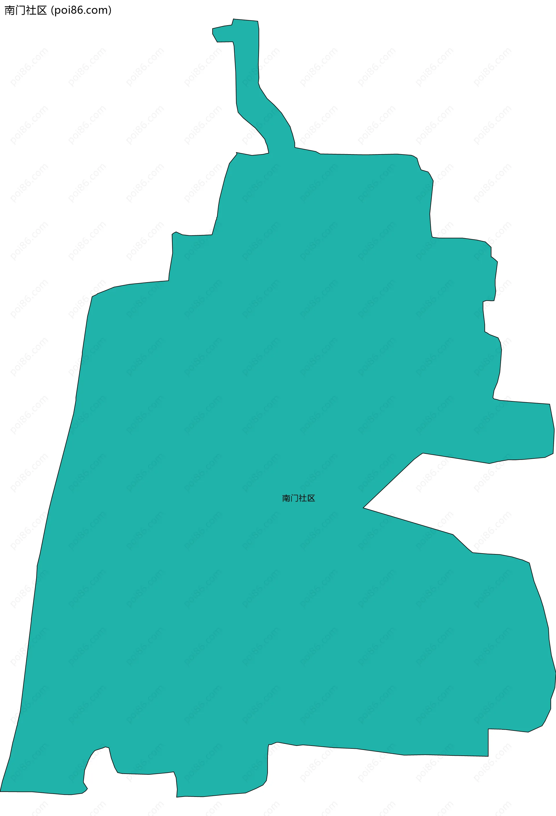 南门社区边界地图