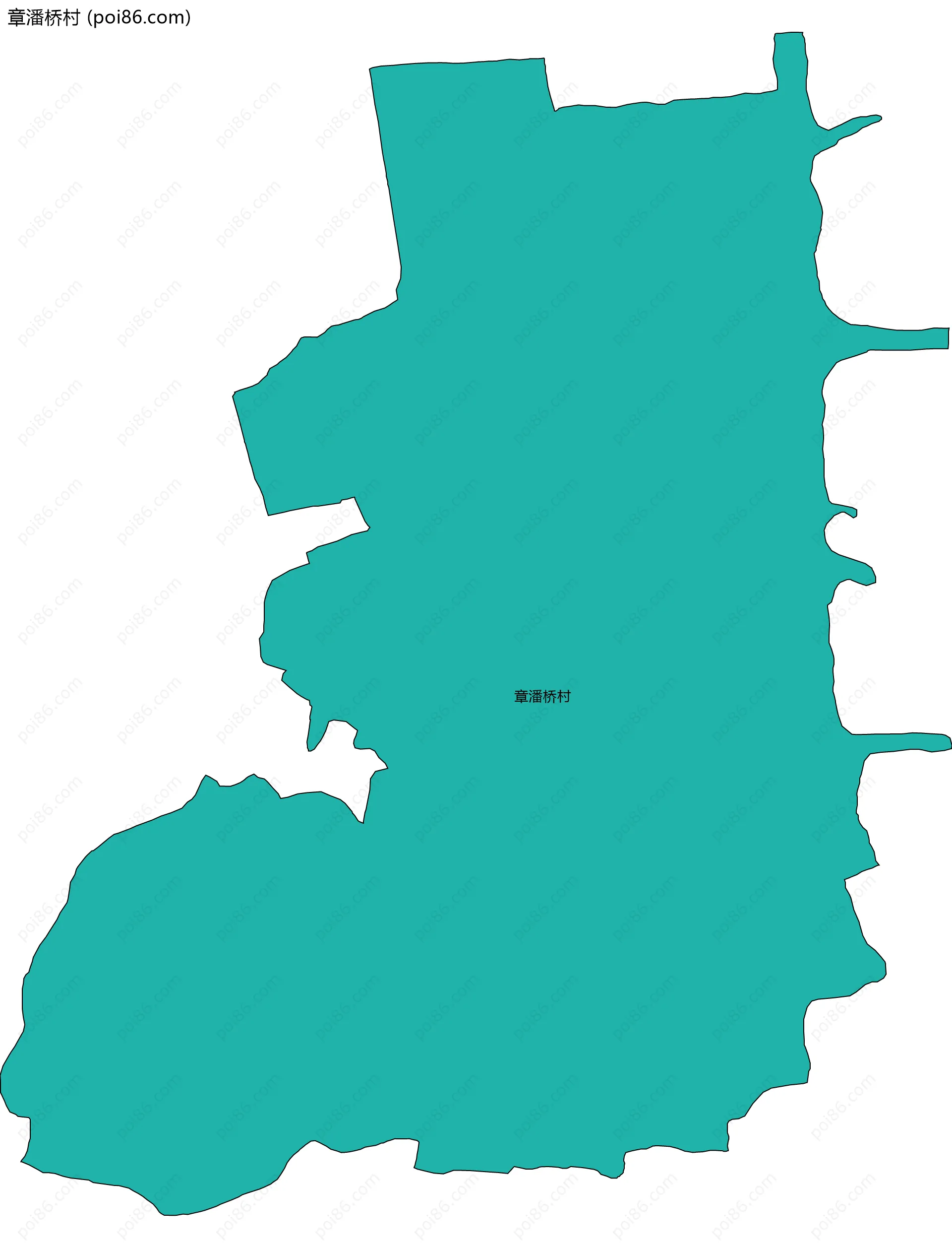 章潘桥村边界地图