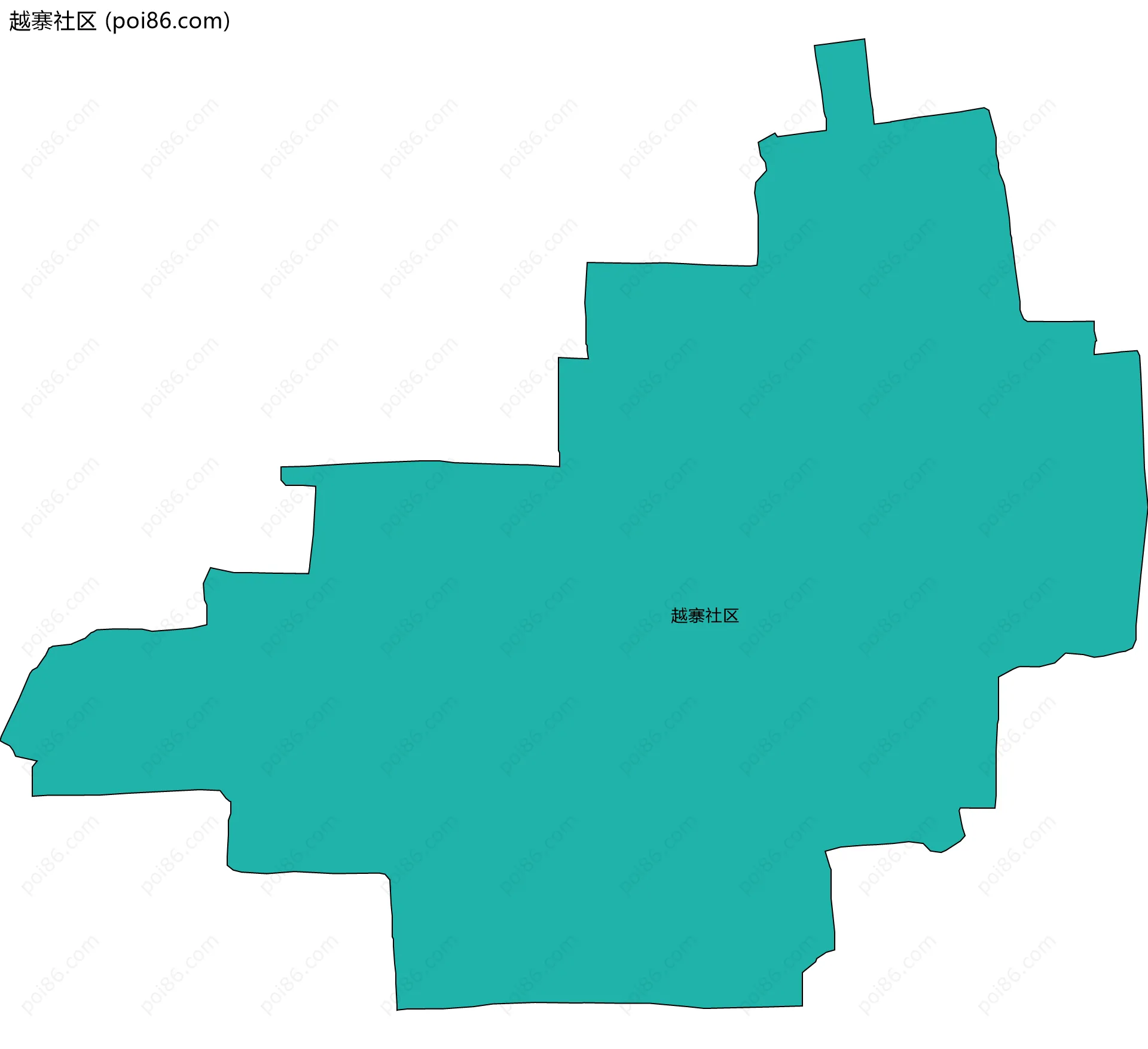 越寨社区边界地图