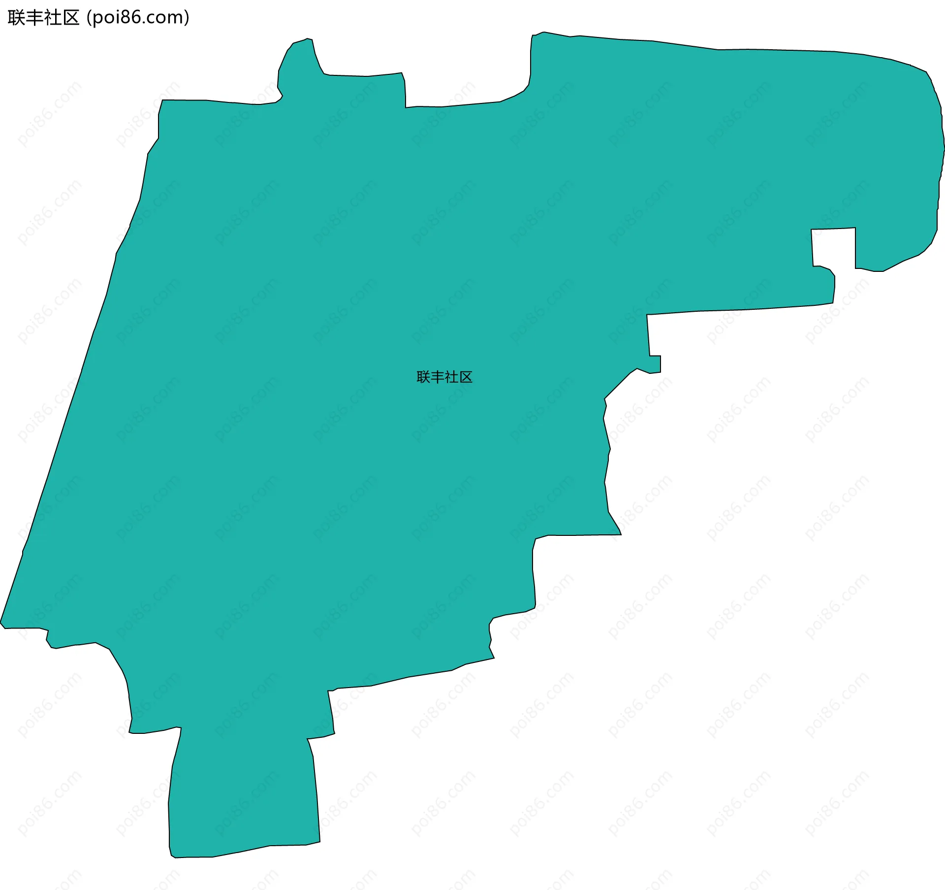 联丰社区边界地图