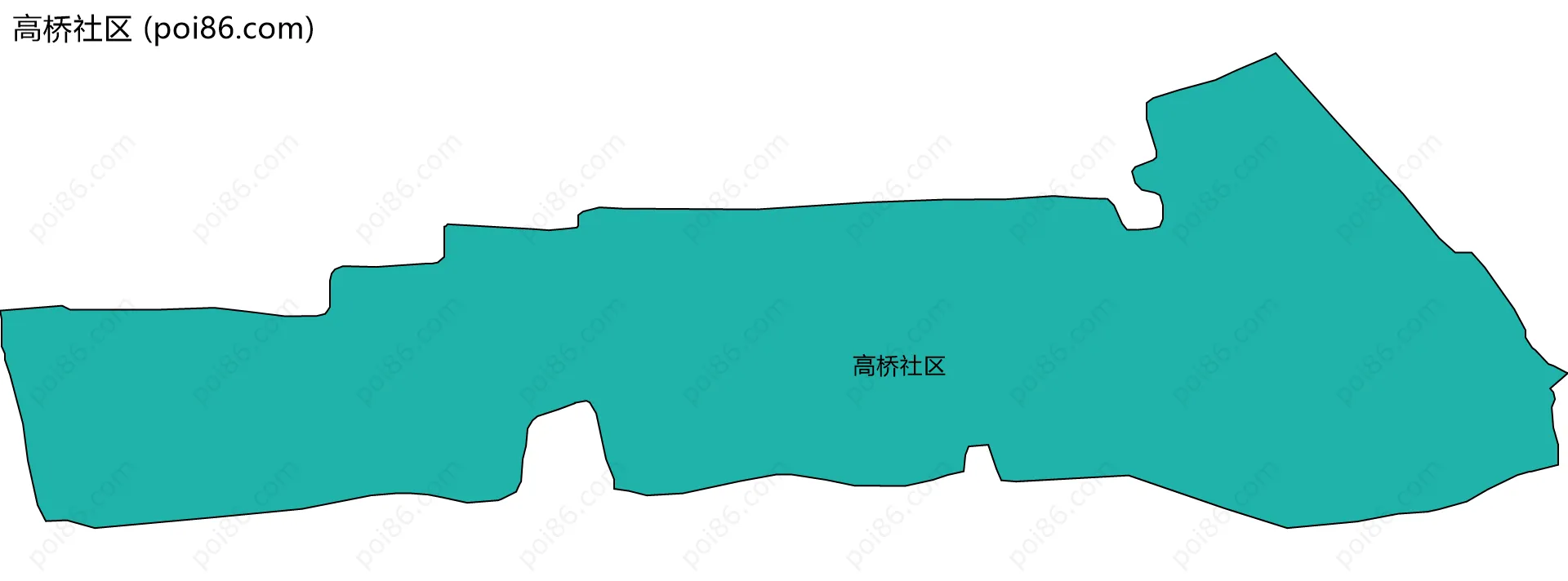 高桥社区边界地图