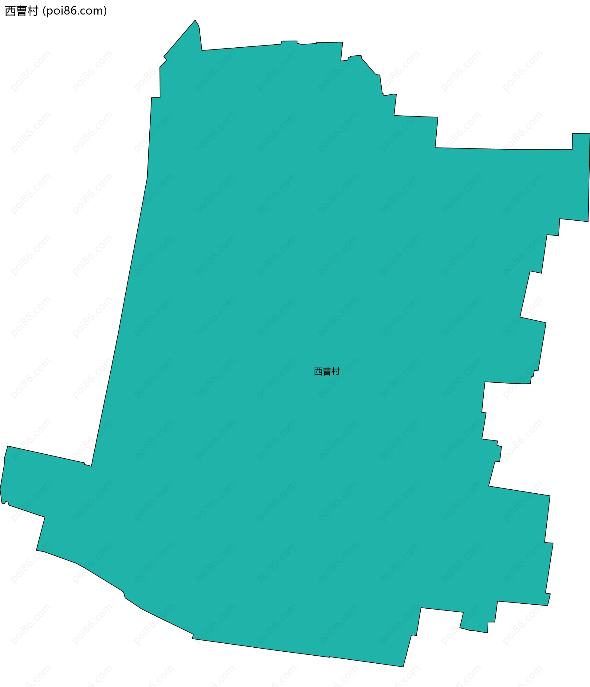 西曹村边界地图