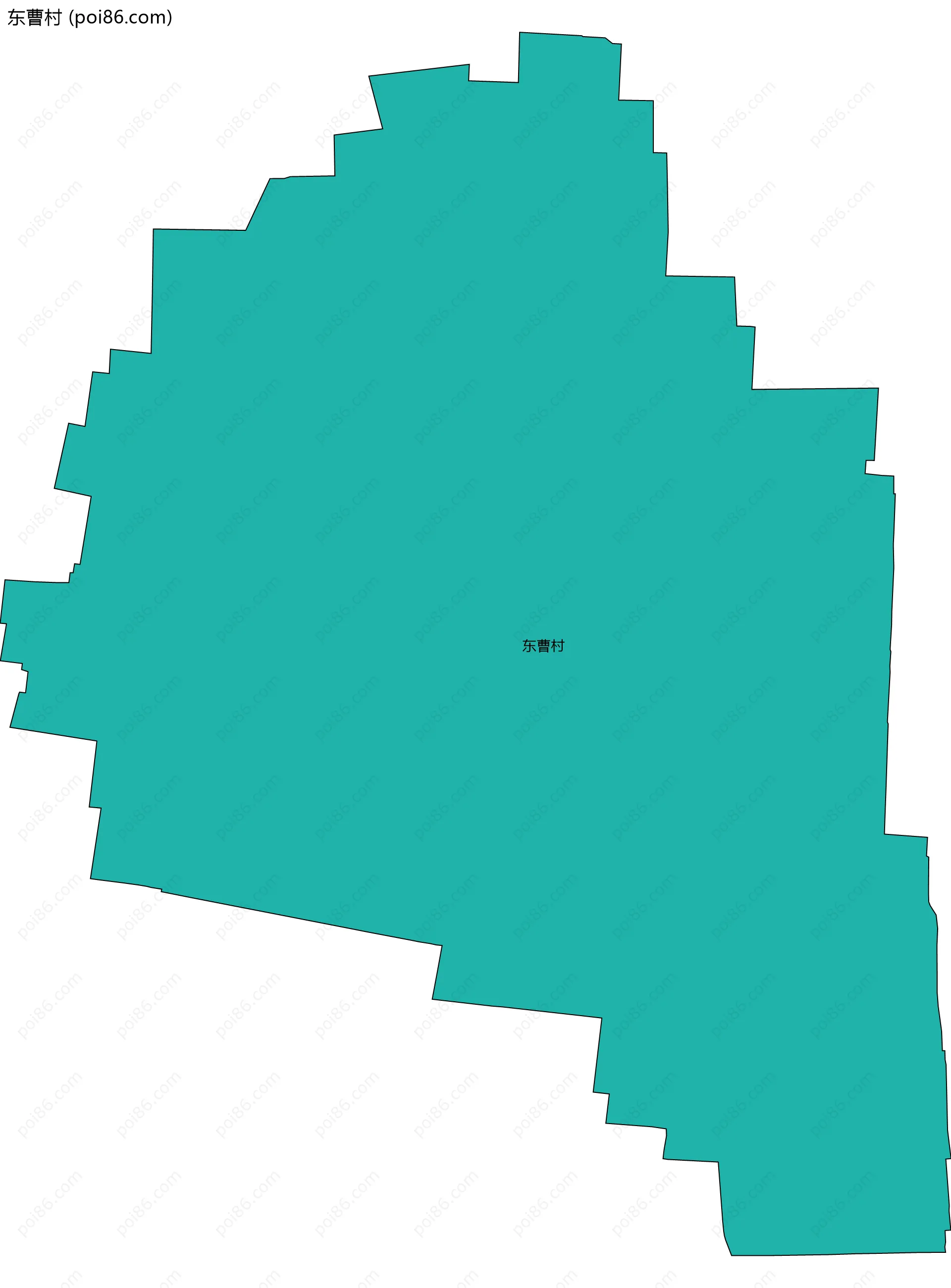 东曹村边界地图