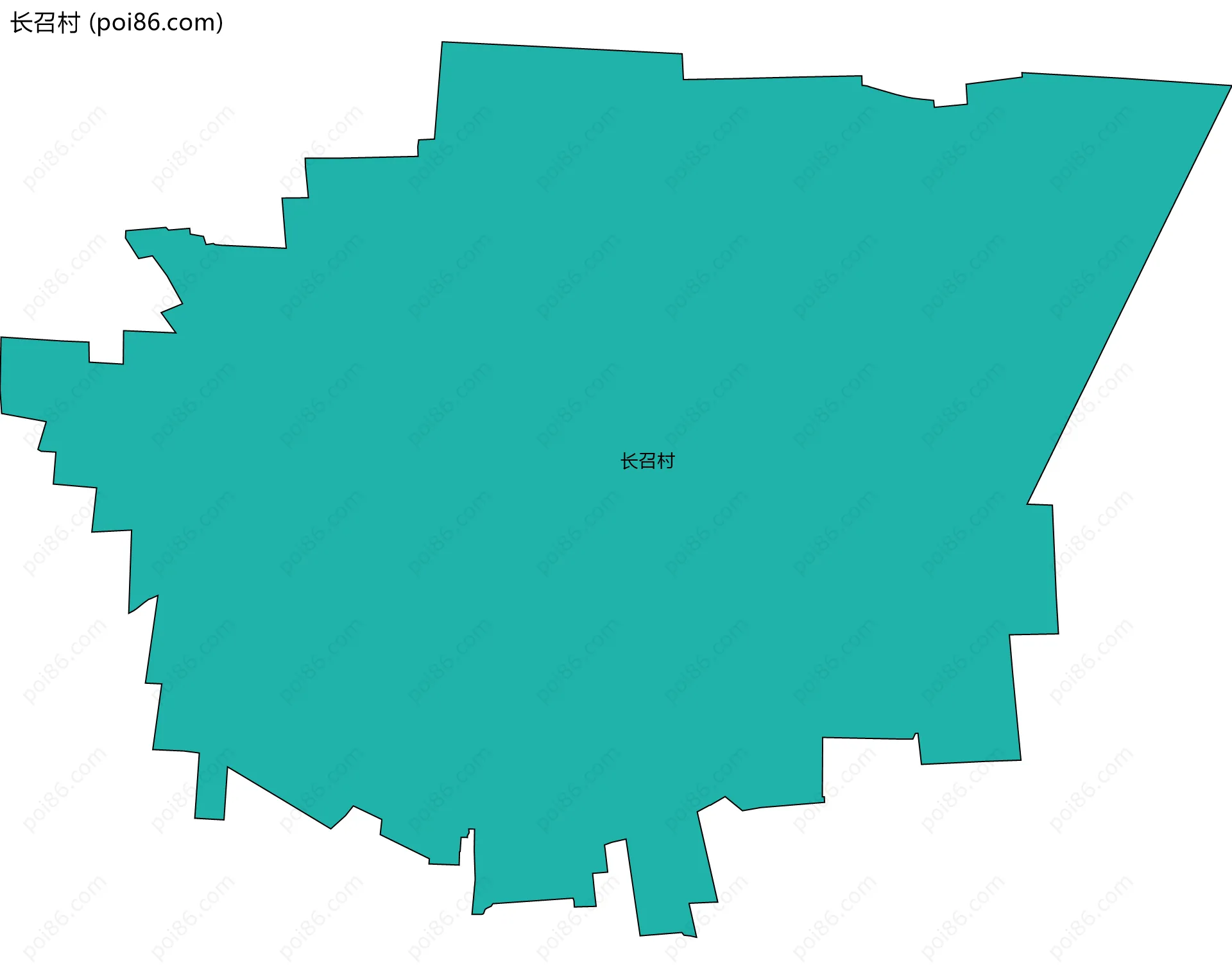 长召村边界地图