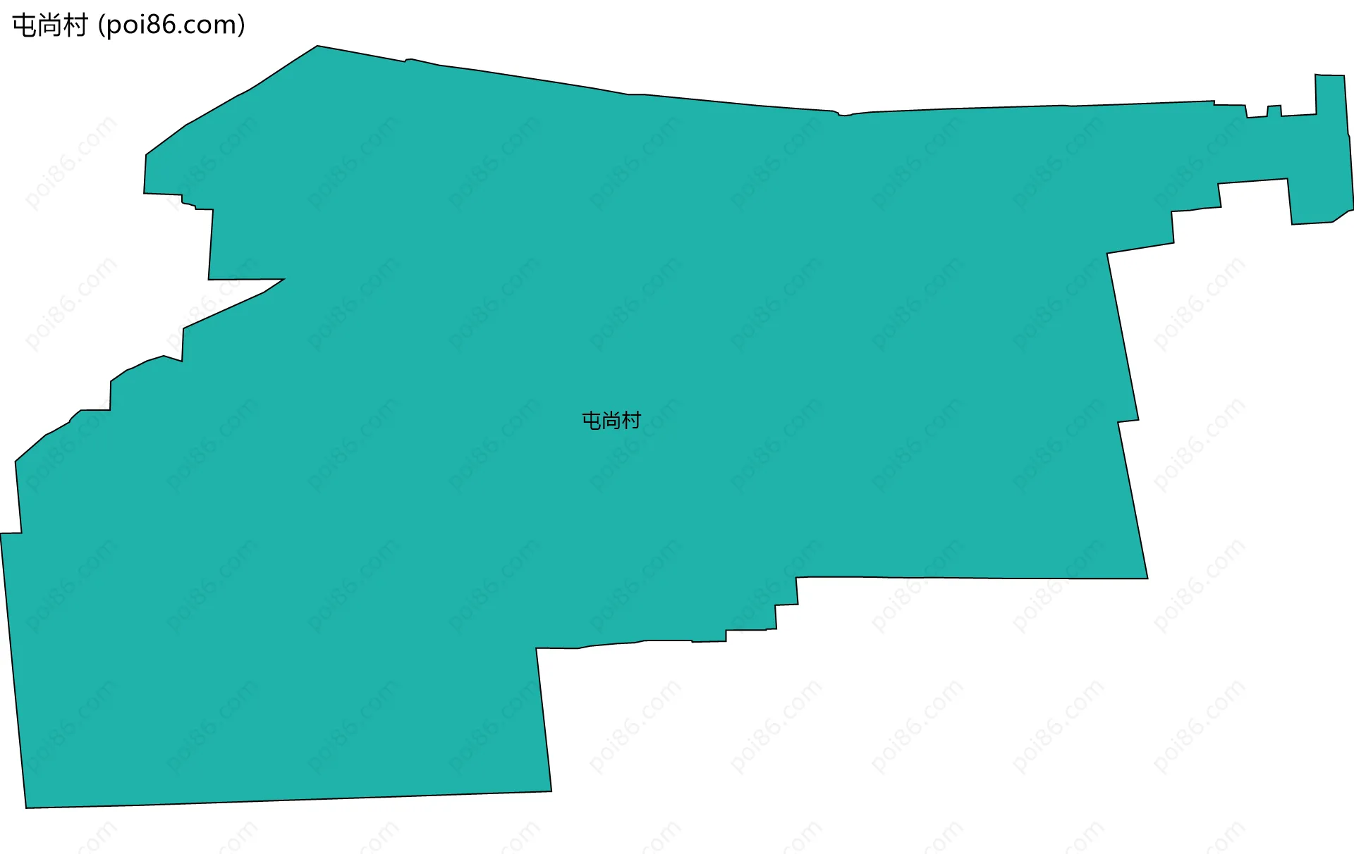 屯尚村边界地图