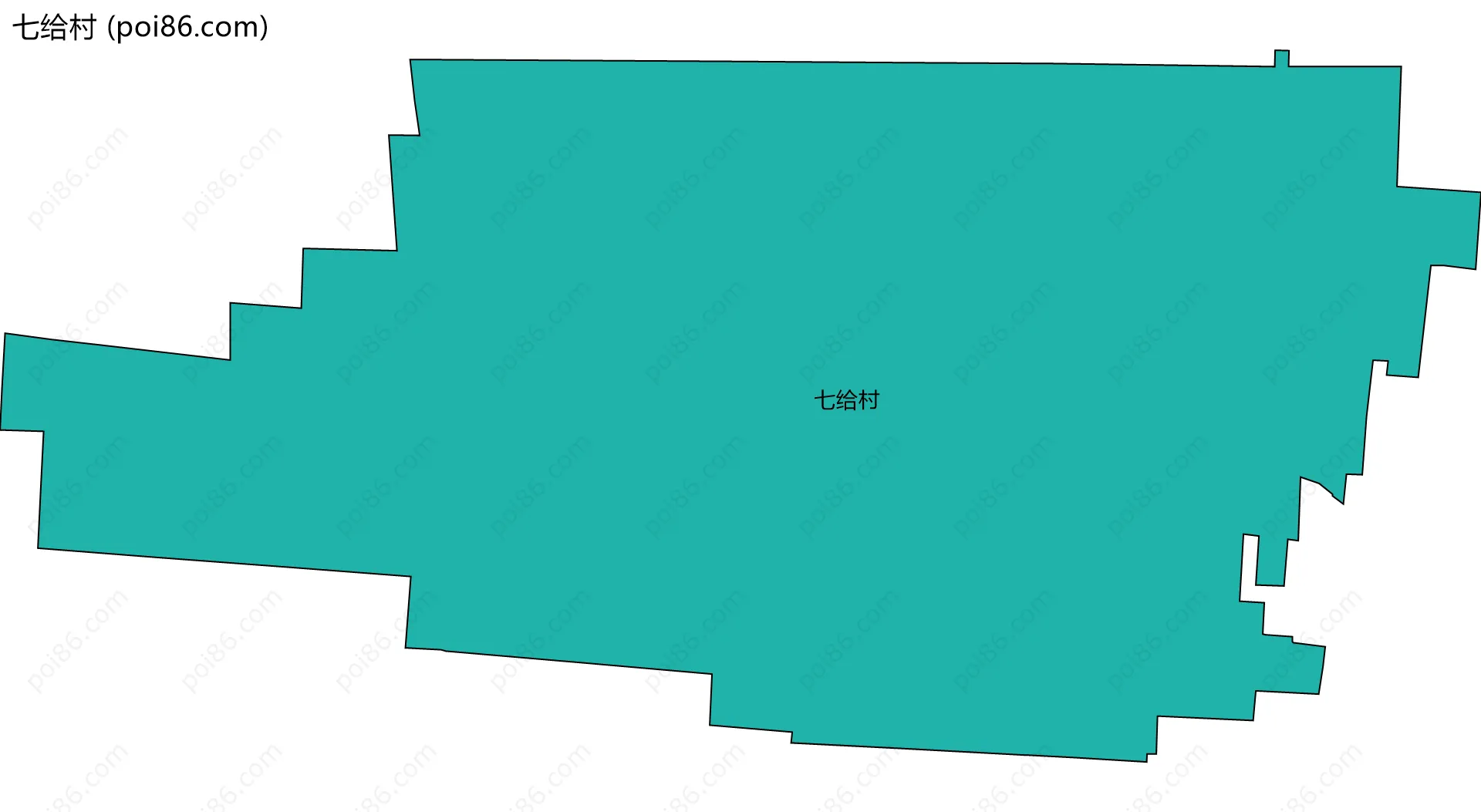 七给村边界地图