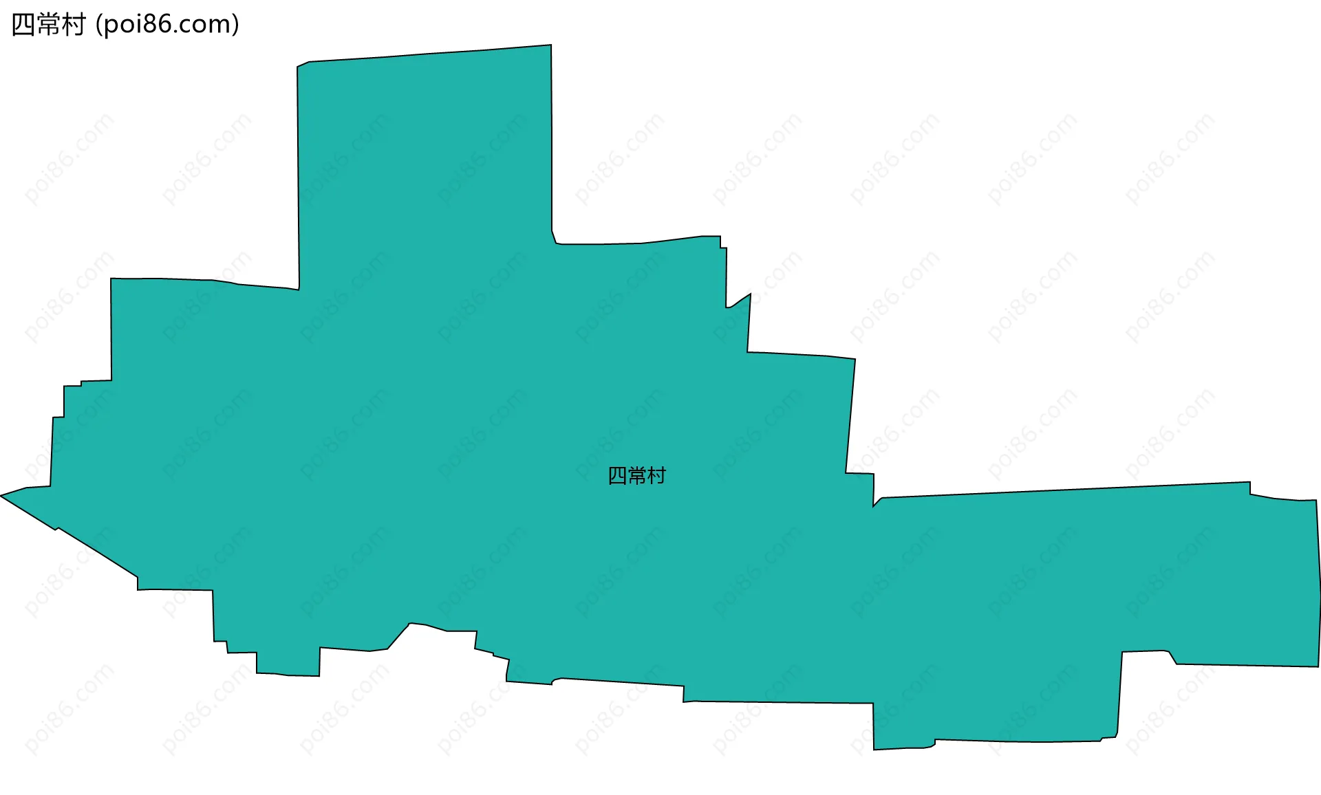 四常村边界地图