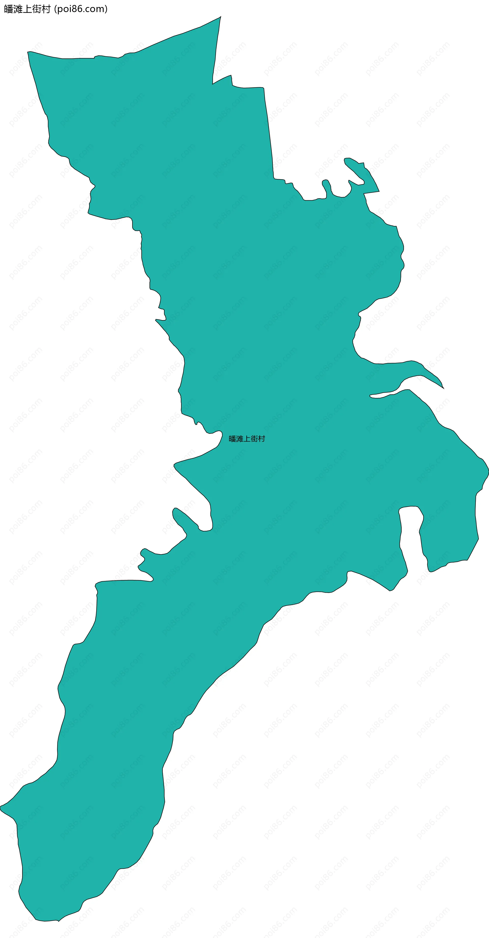 皤滩上街村边界地图