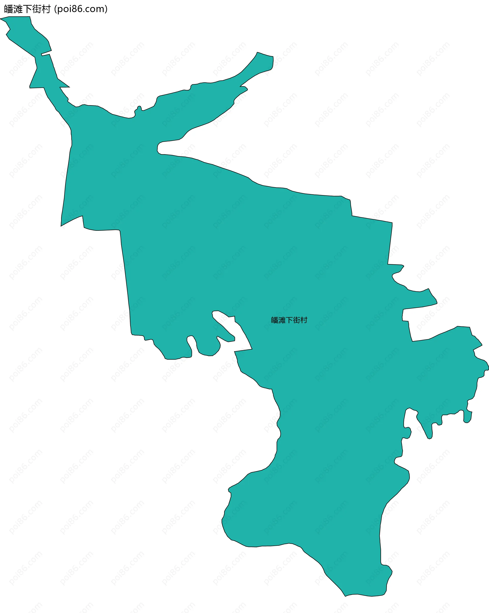 皤滩下街村边界地图