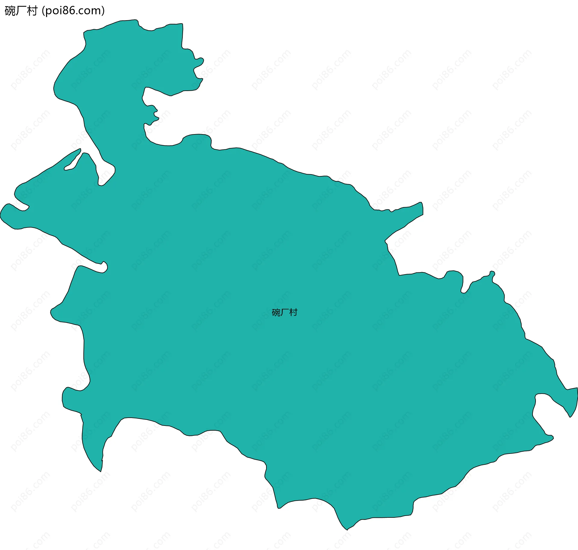 碗厂村边界地图