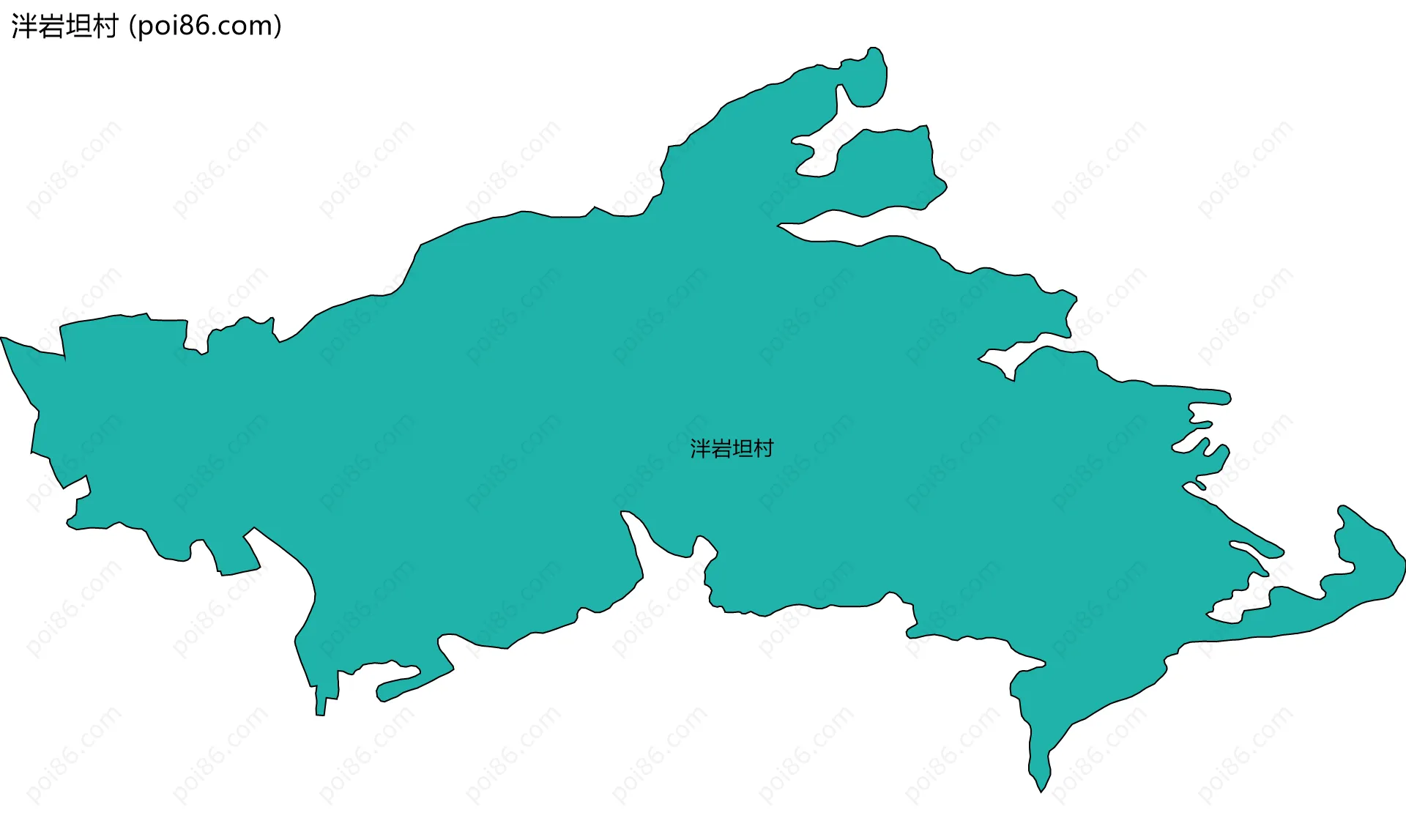 泮岩坦村边界地图